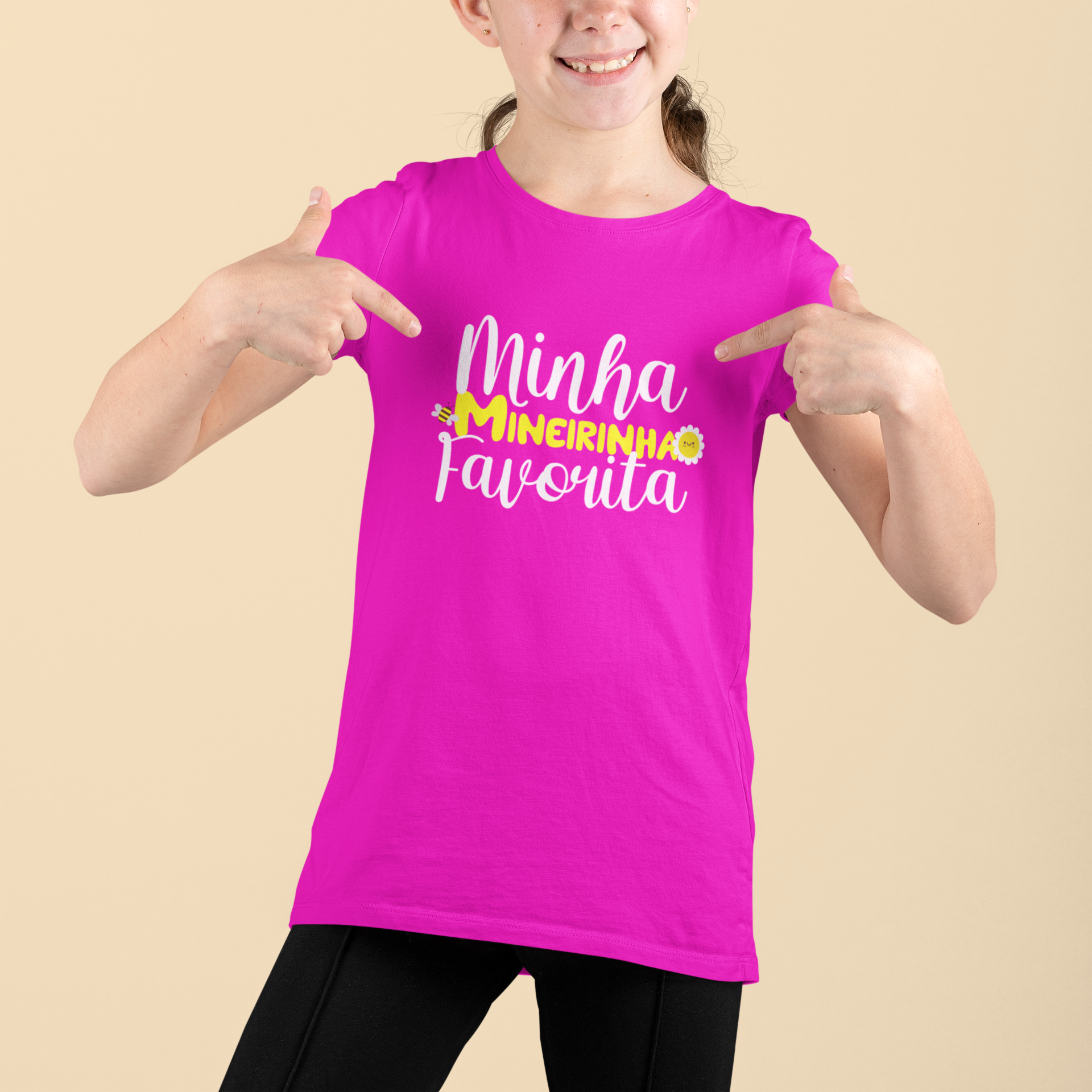 CAMISETA INFANTIL - Minha Mineirinha Favorita