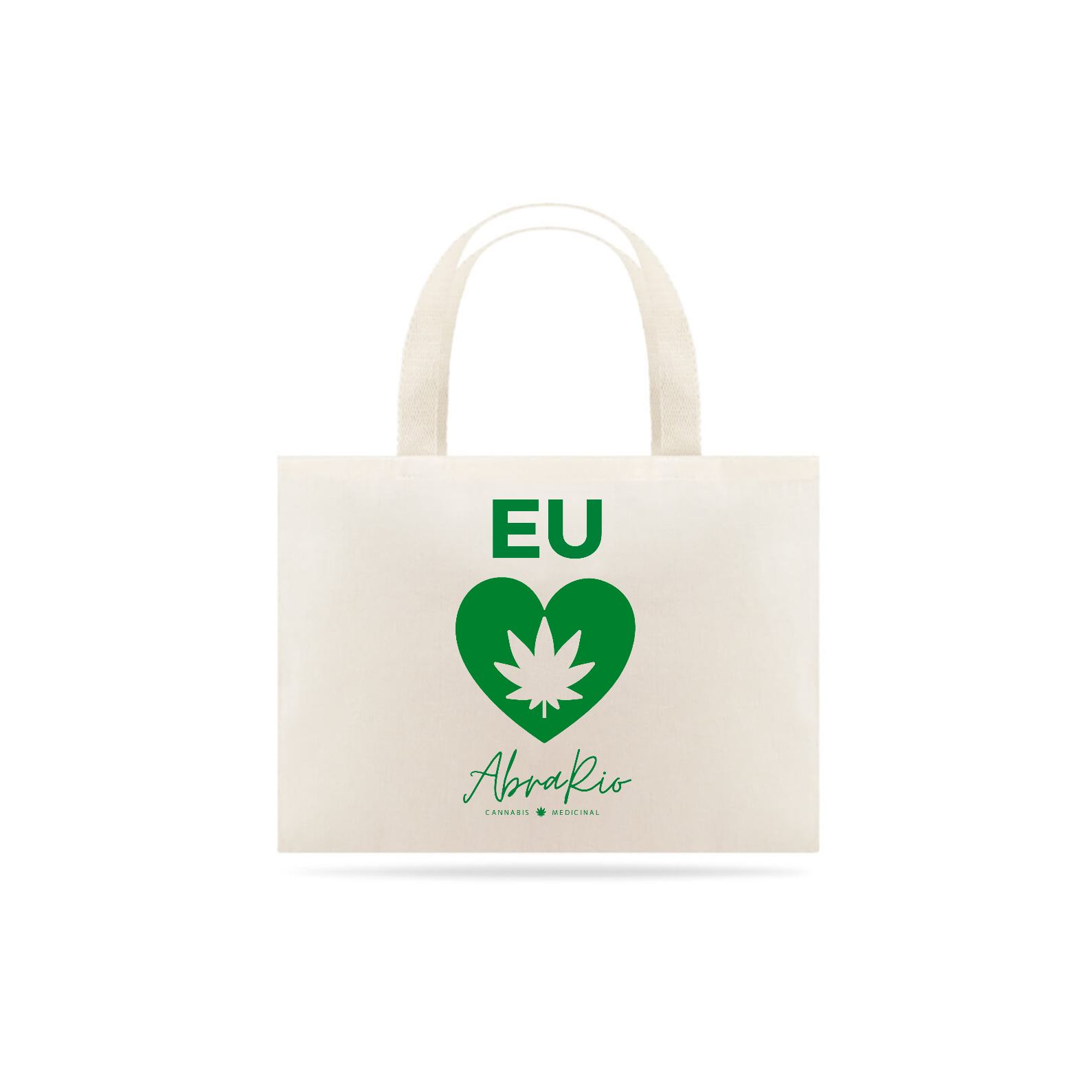 Nome do produto  Eco Bag Verde - Eu amo AbraRio