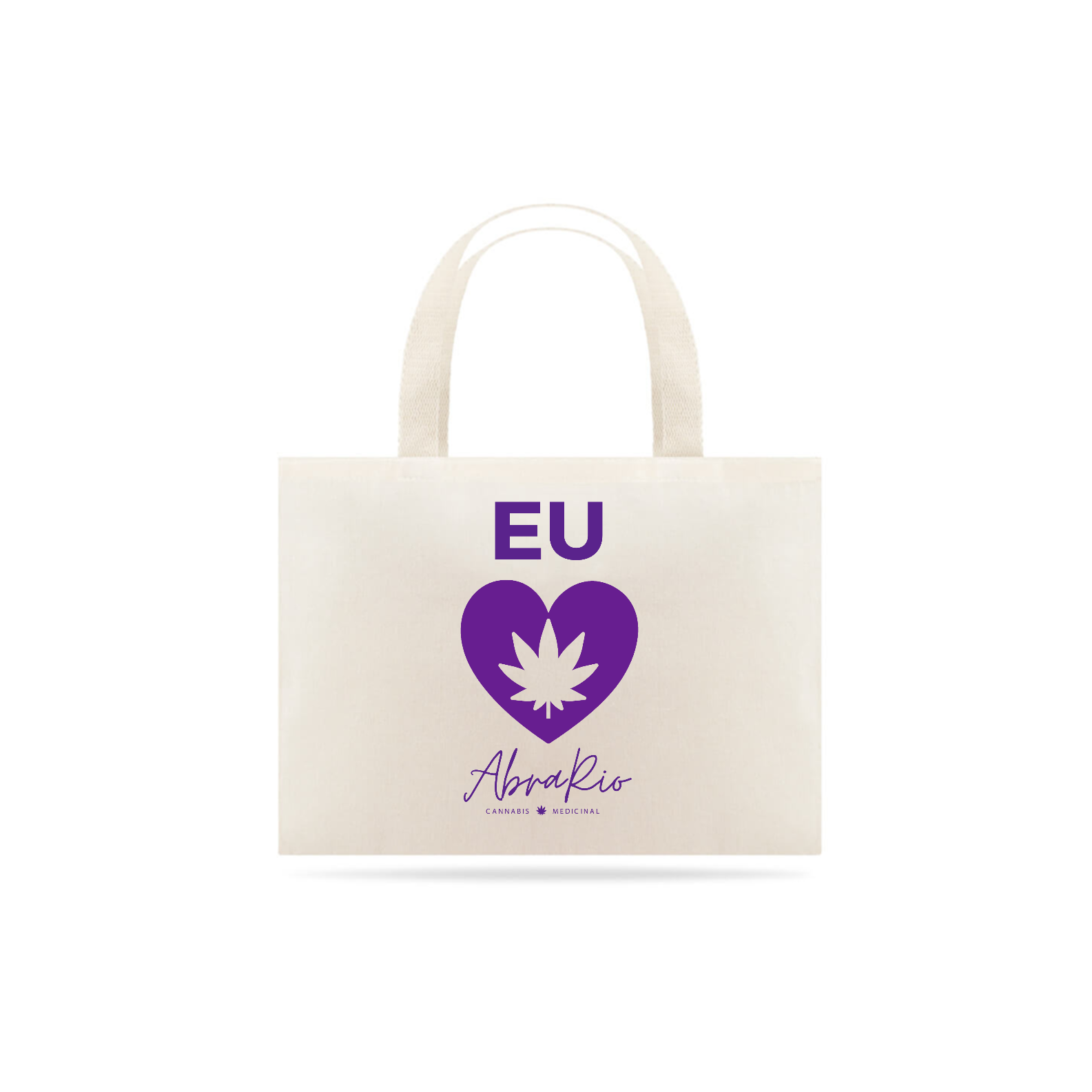 Nome do produto  Eco Bag Roxo - Eu amo AbraRio