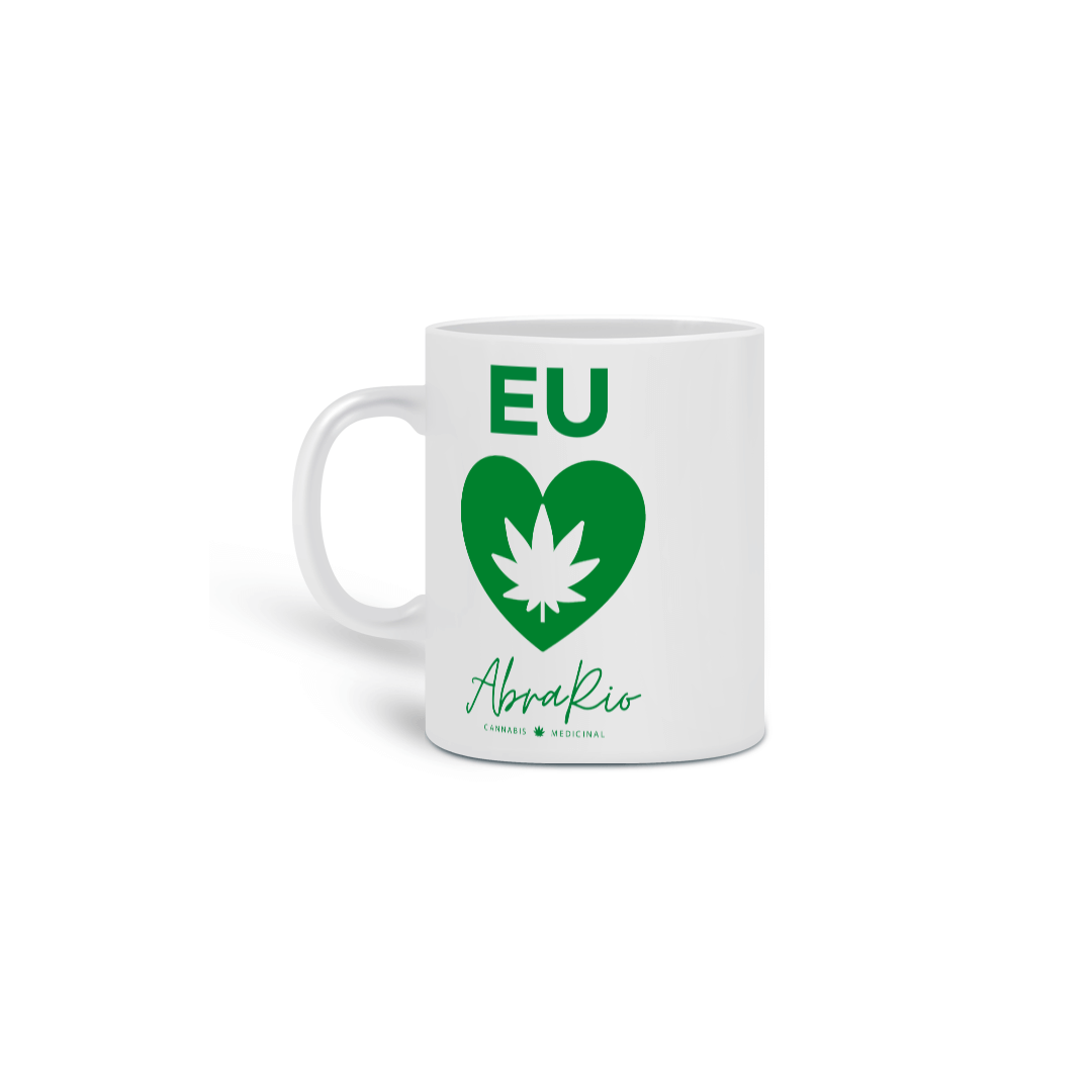 Nome do produto  Caneca Eu amo AbraRio Verde