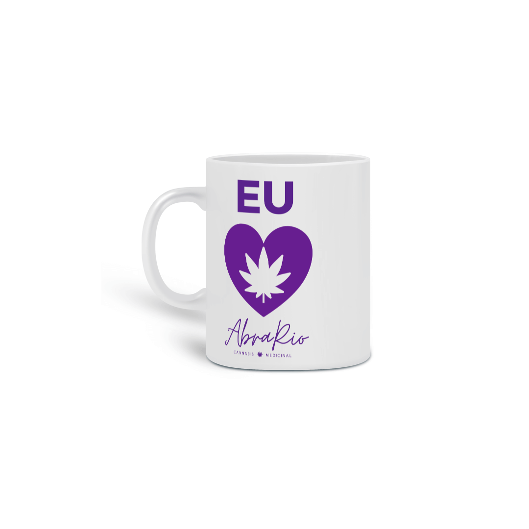Nome do produto  Caneca Eu amo AbraRio Roxo