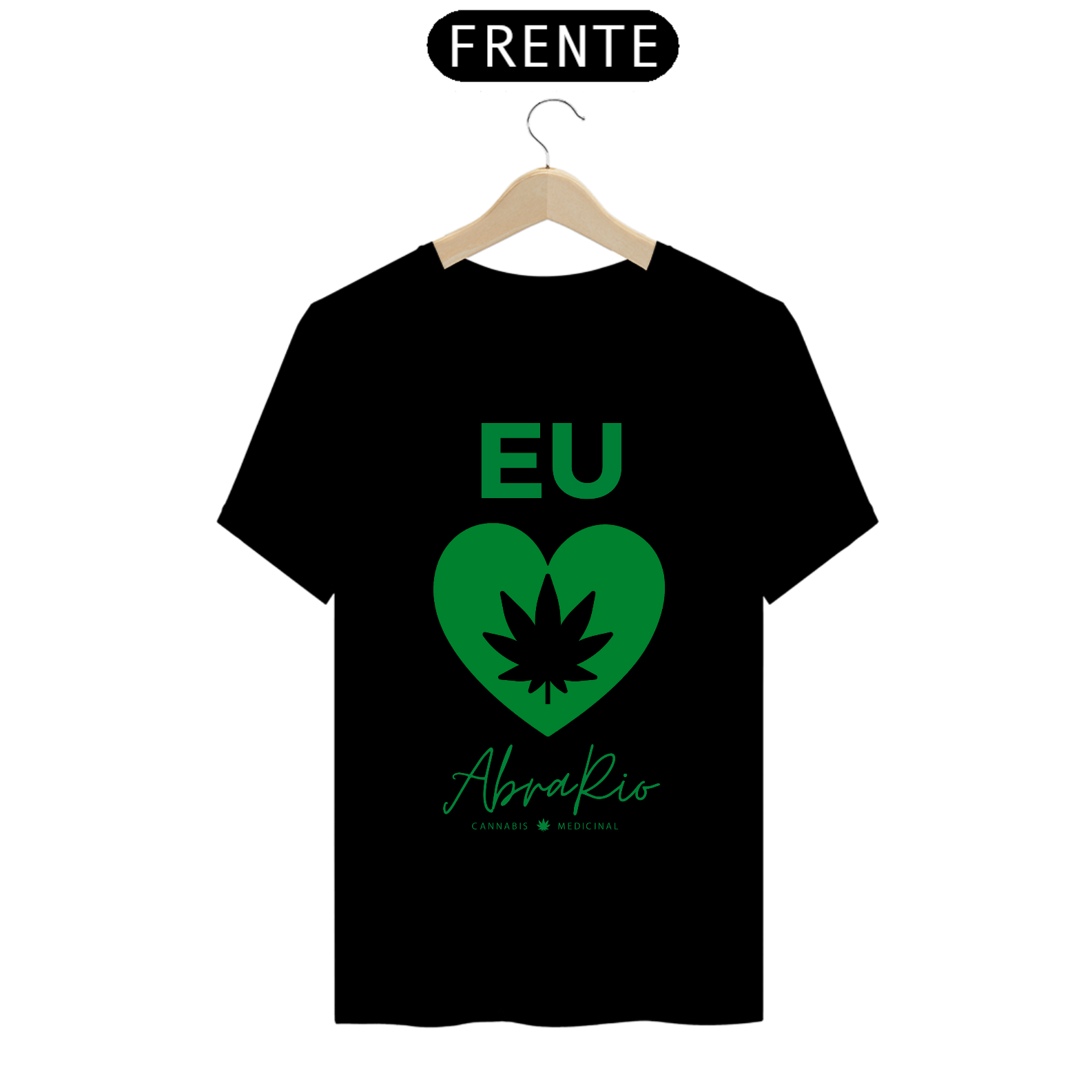 Nome do produto  Camisa Quality Verde - Eu amo AbraRio