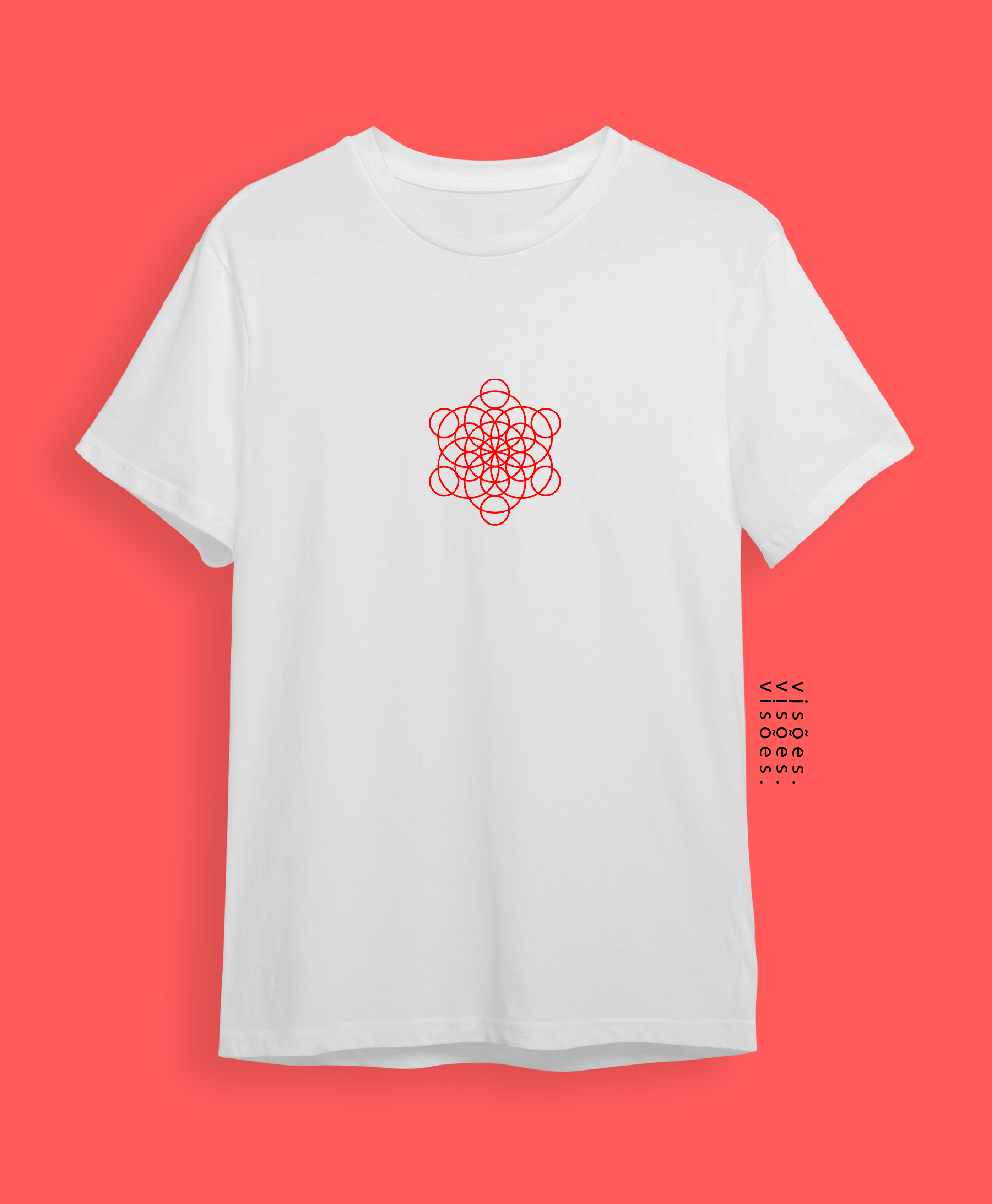 Camiseta código interdimensional branca - red