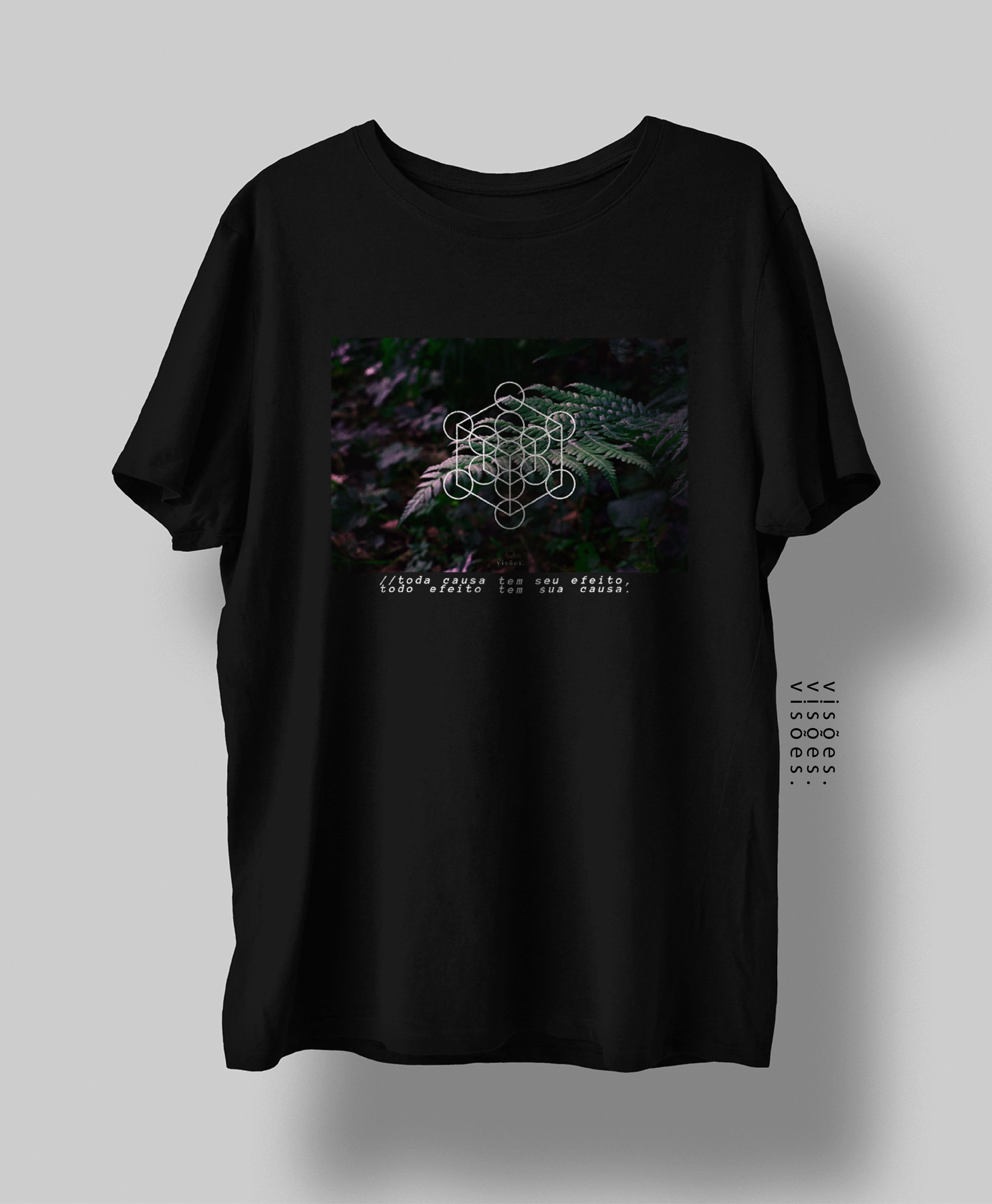 Nome do produto  Camiseta Lei da causa e efeito - 7 Leis herméticas