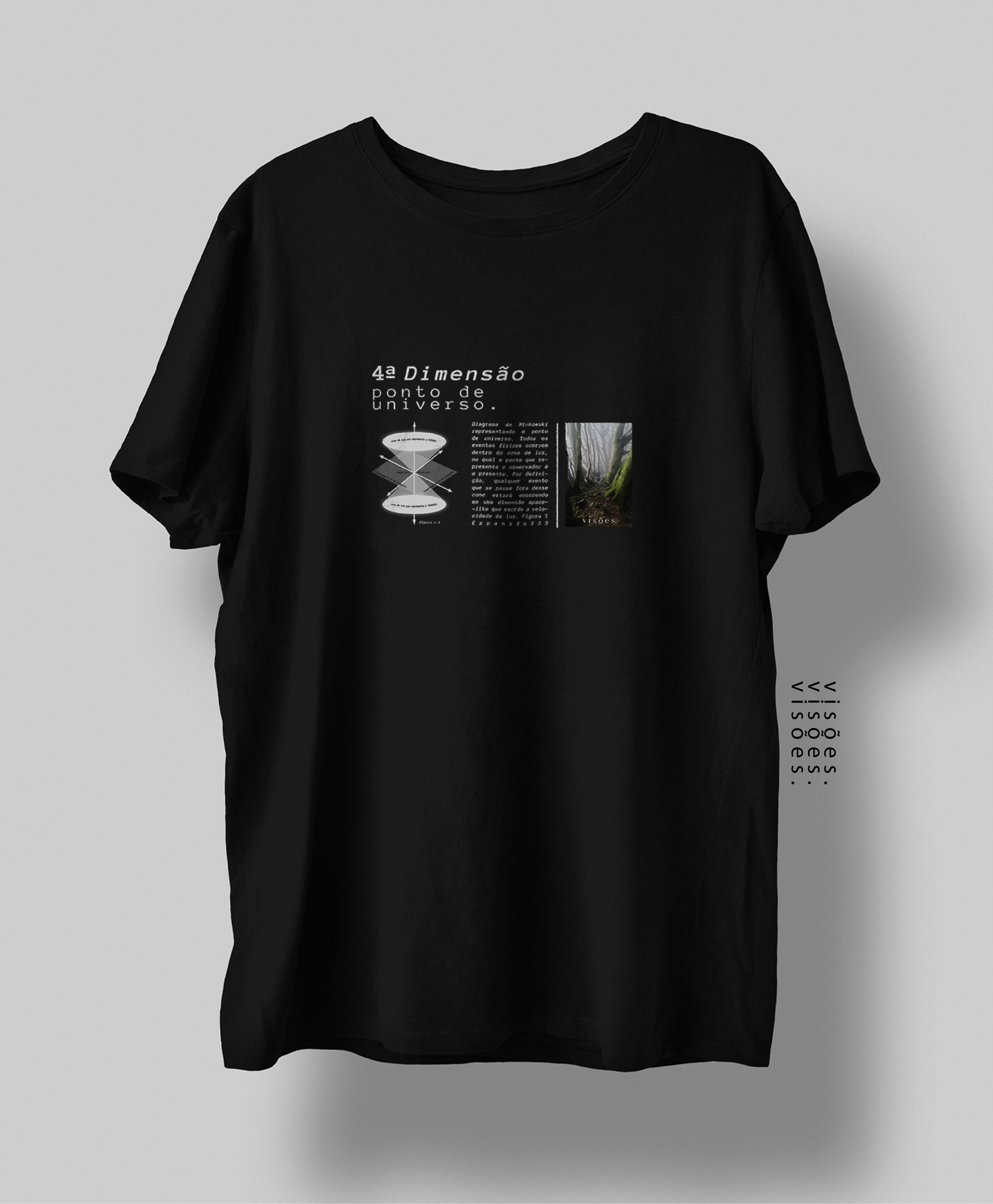 Nome do produto  Camiseta ponto de universo - 4ª dimensão 