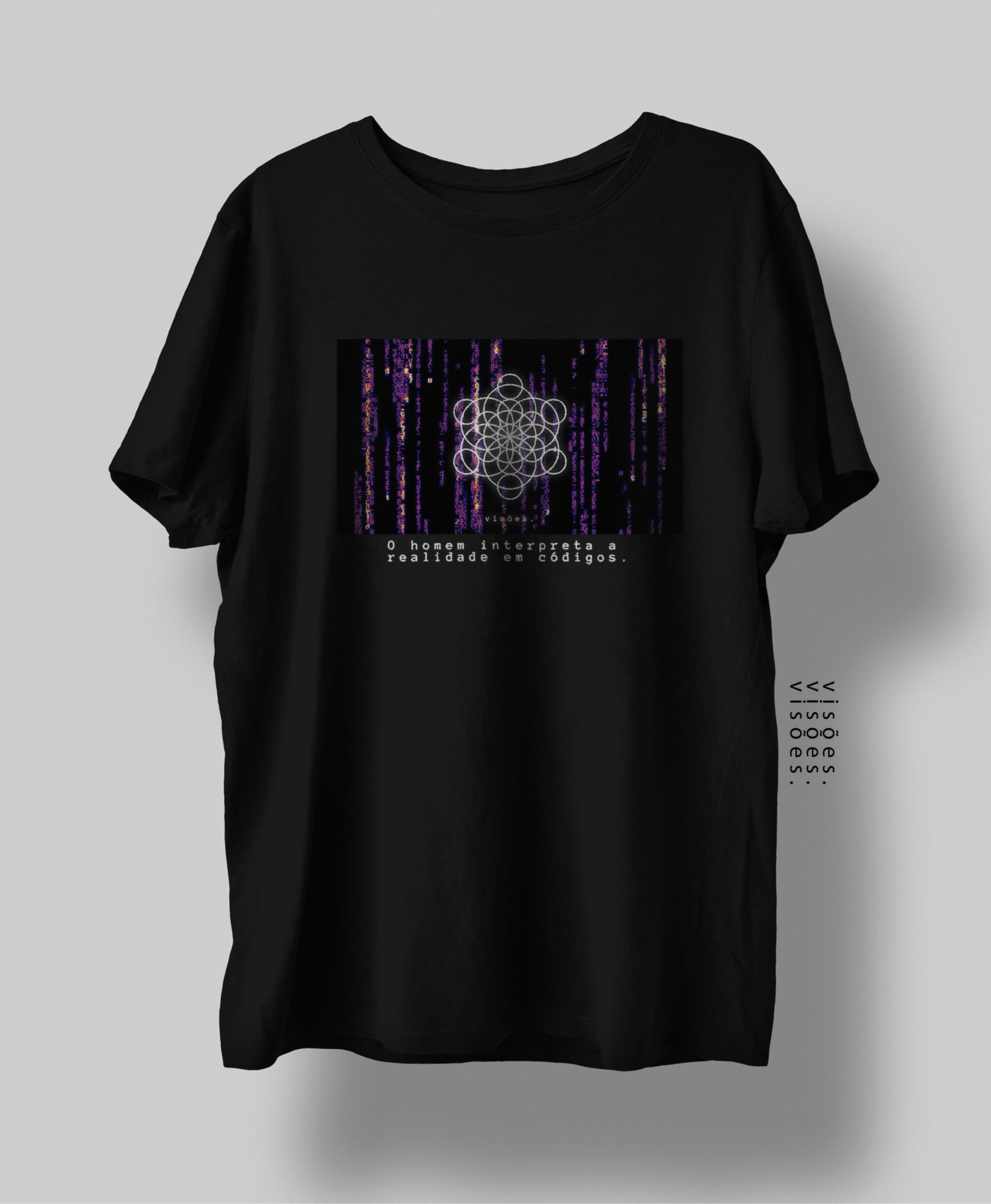 Nome do produto  Camiseta Realidade codificada