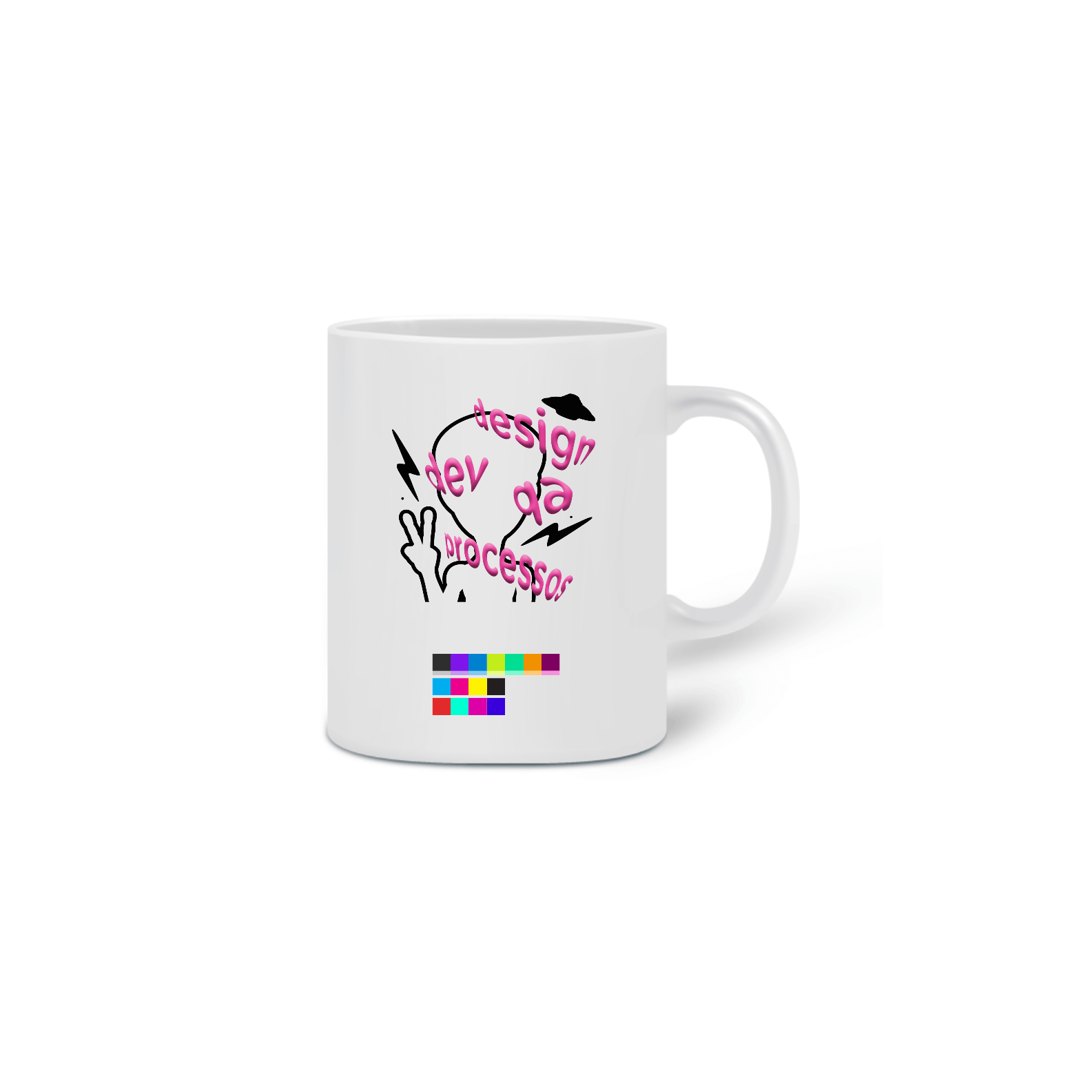 Nome do produto  Caneca Estampa Rosa
