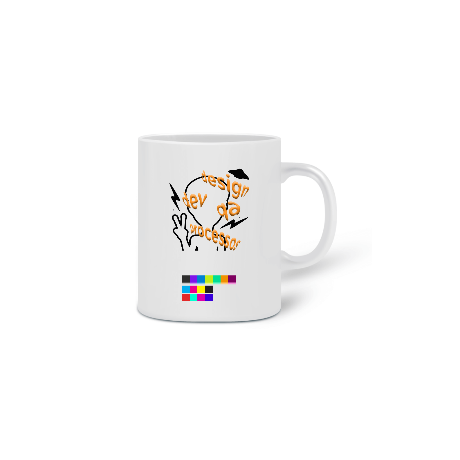 Nome do produto  Caneca Estampa Laranja