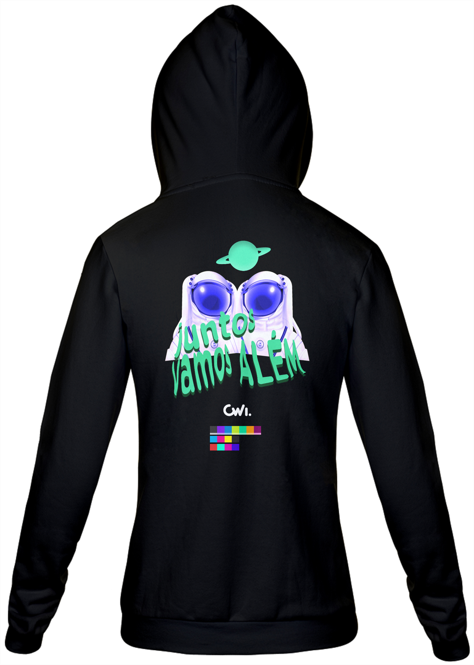 Nome do produto  Moleton Estampa Verde e Azul