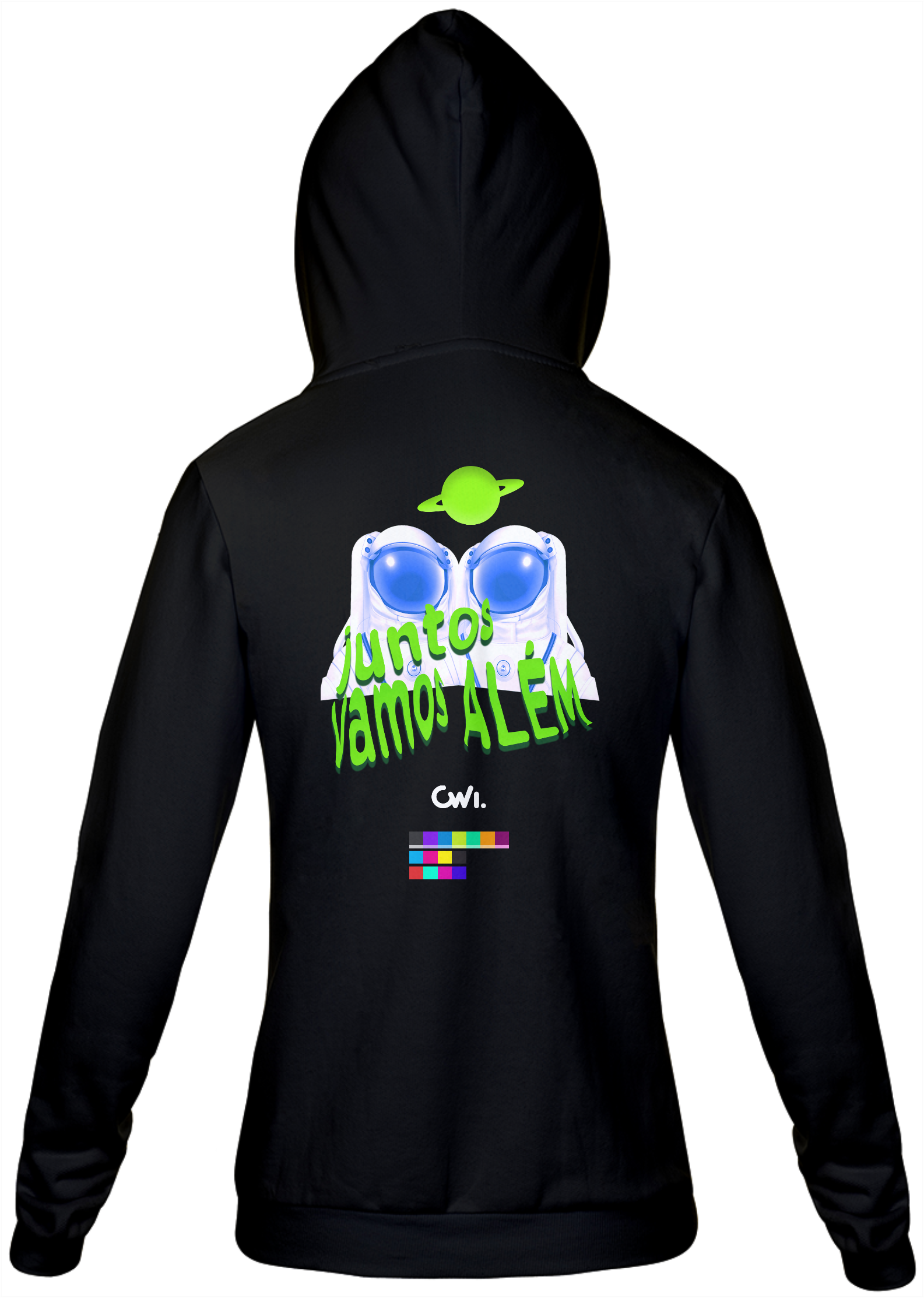 Nome do produto  Moleton Estampa Azul Claro e Verde