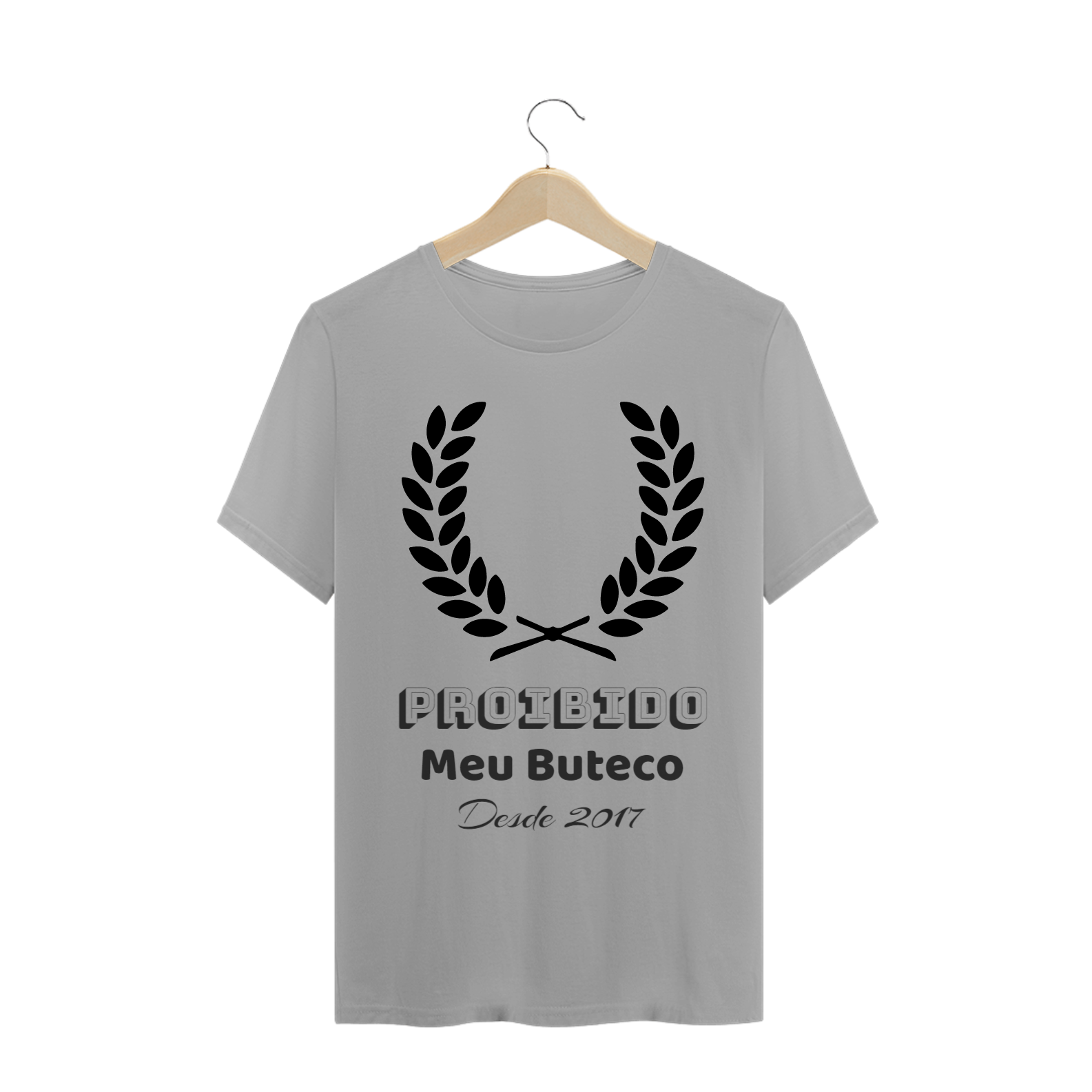 Nome do produto  T-Shirt Proibido Meu Buteco