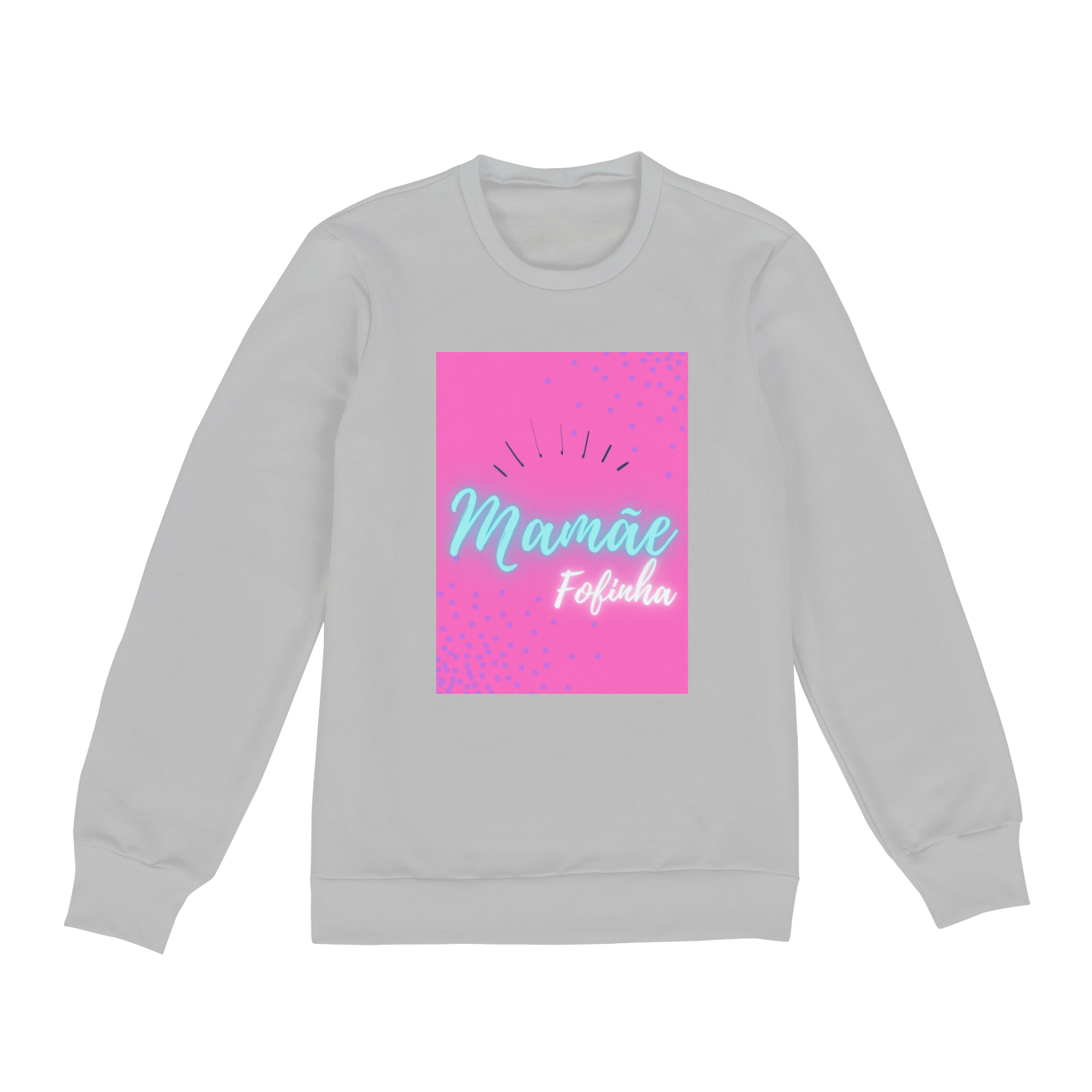 Nome do produto  Moletom Fechado UNISSEX Mamãe Fofinha