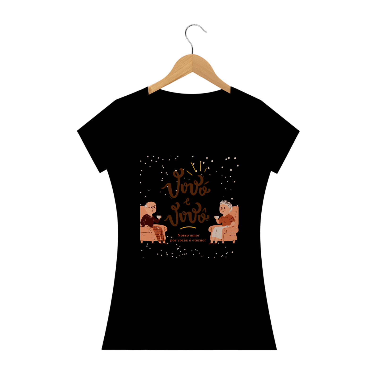 Nome do produto  T-Shirt Feminina Vovó e Vovô