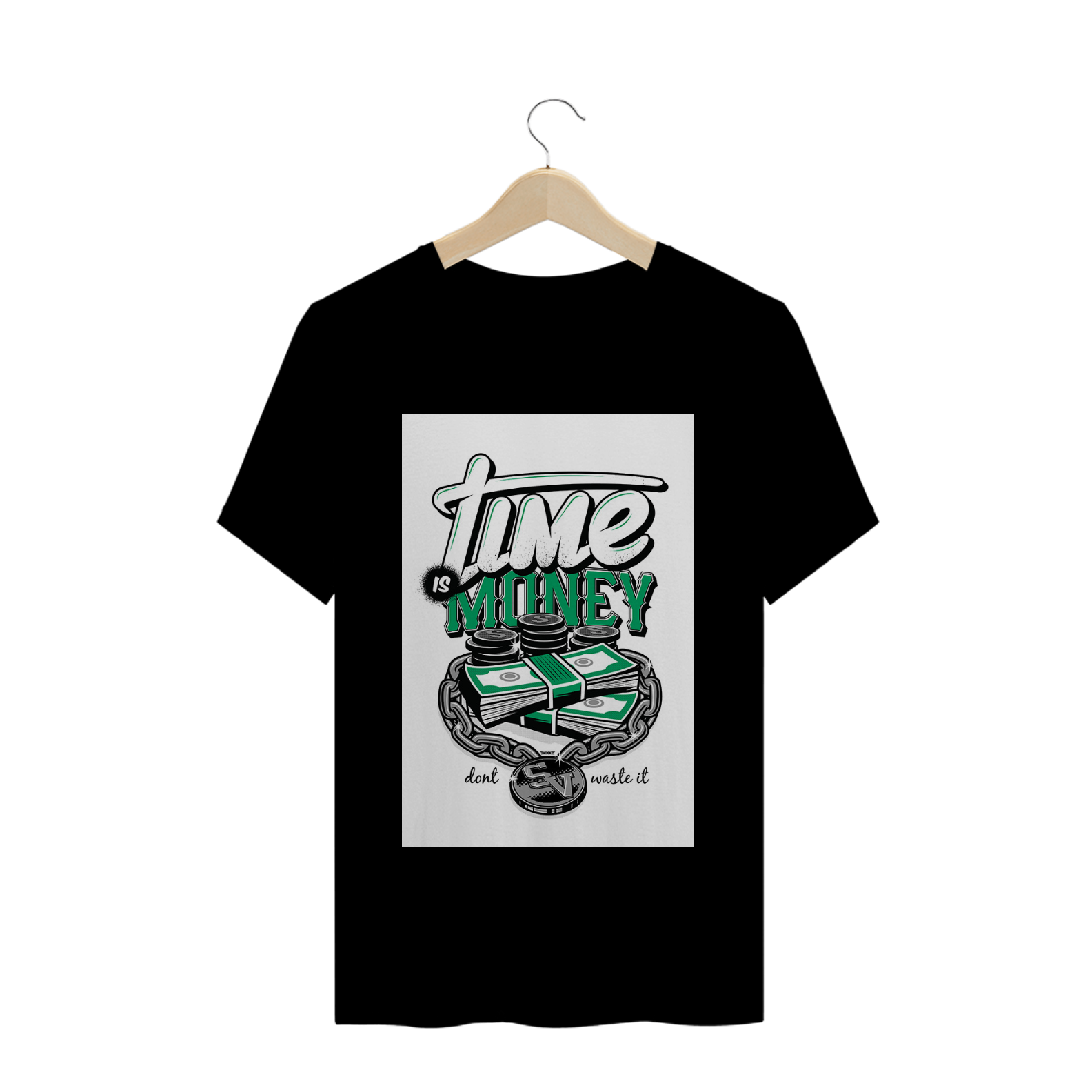 Nome do produto  Camiseta - Time is Money 