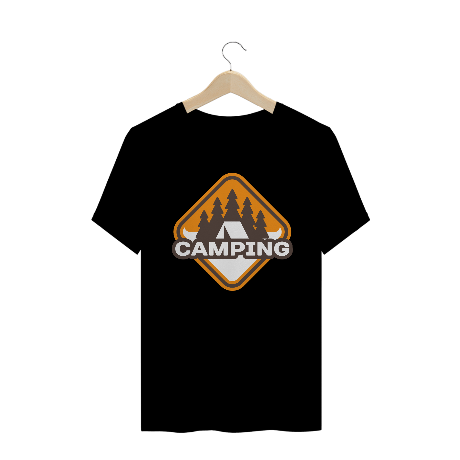 camiseta masculina - camping