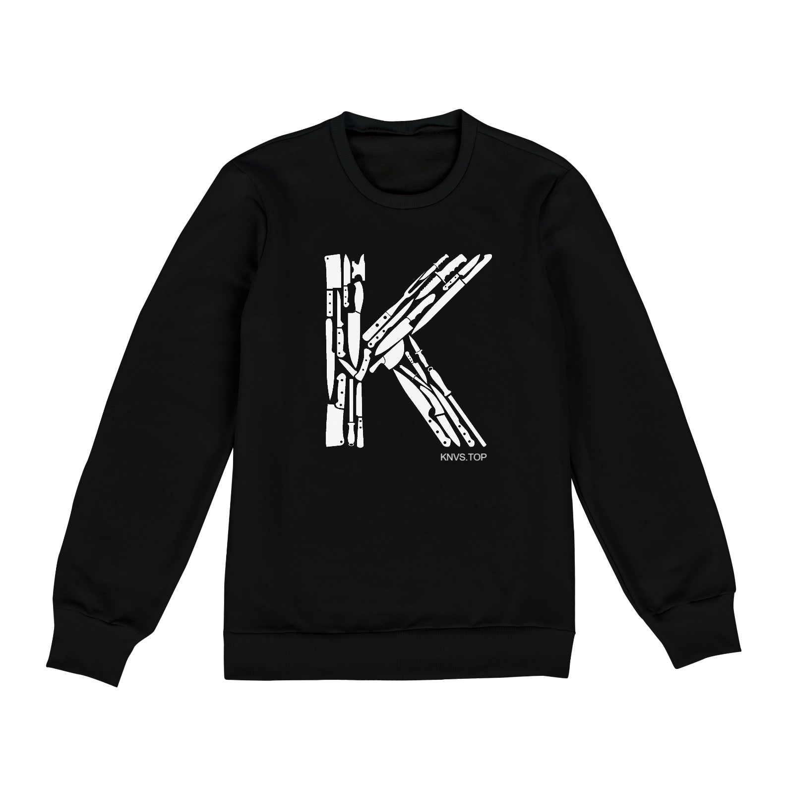 Moletom KnivesMarketplace sem capuz Preto