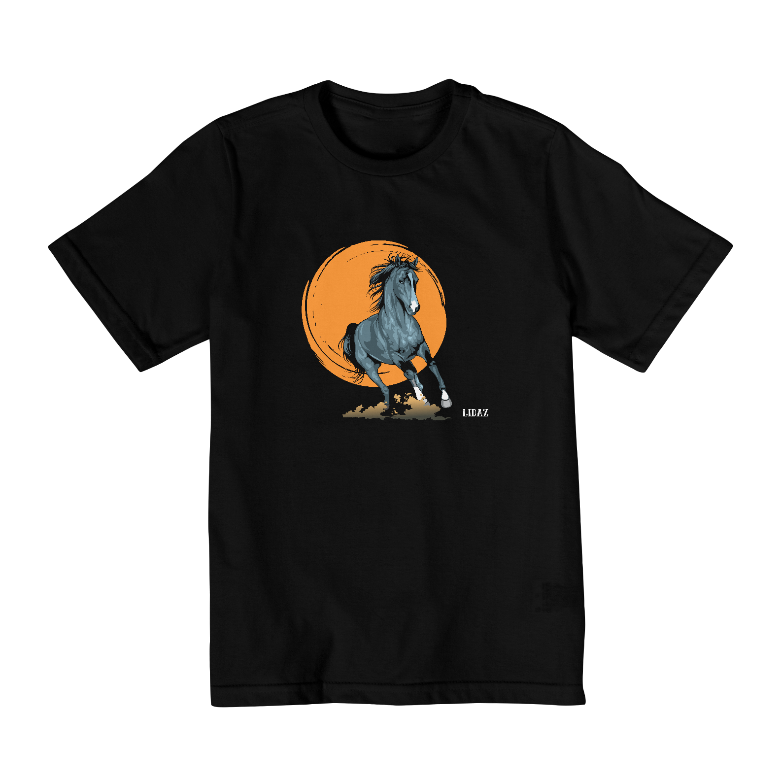 Camiseta infantil CAVALO (2 A 8)