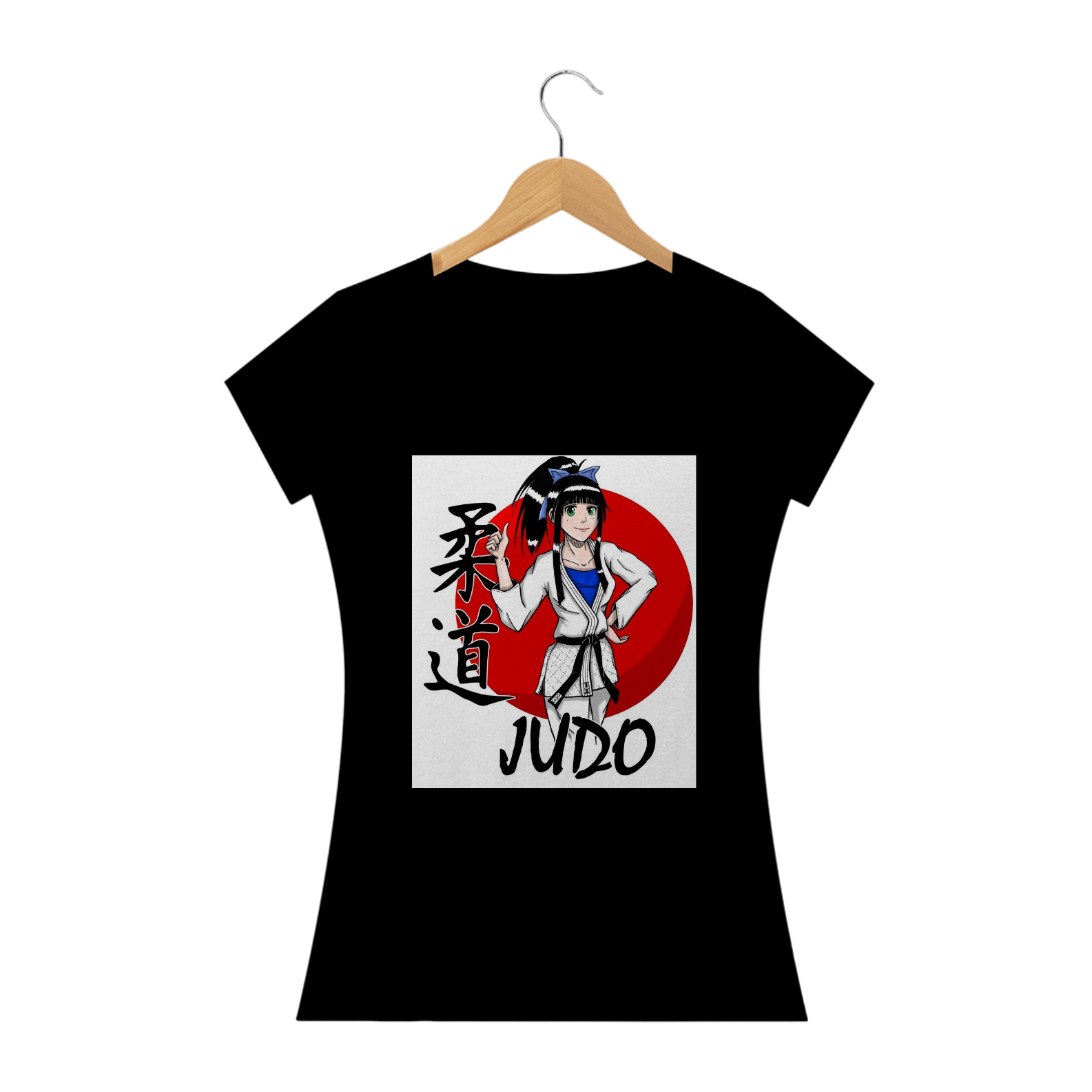 Nome do produto  Babylook Faixa Preta judo