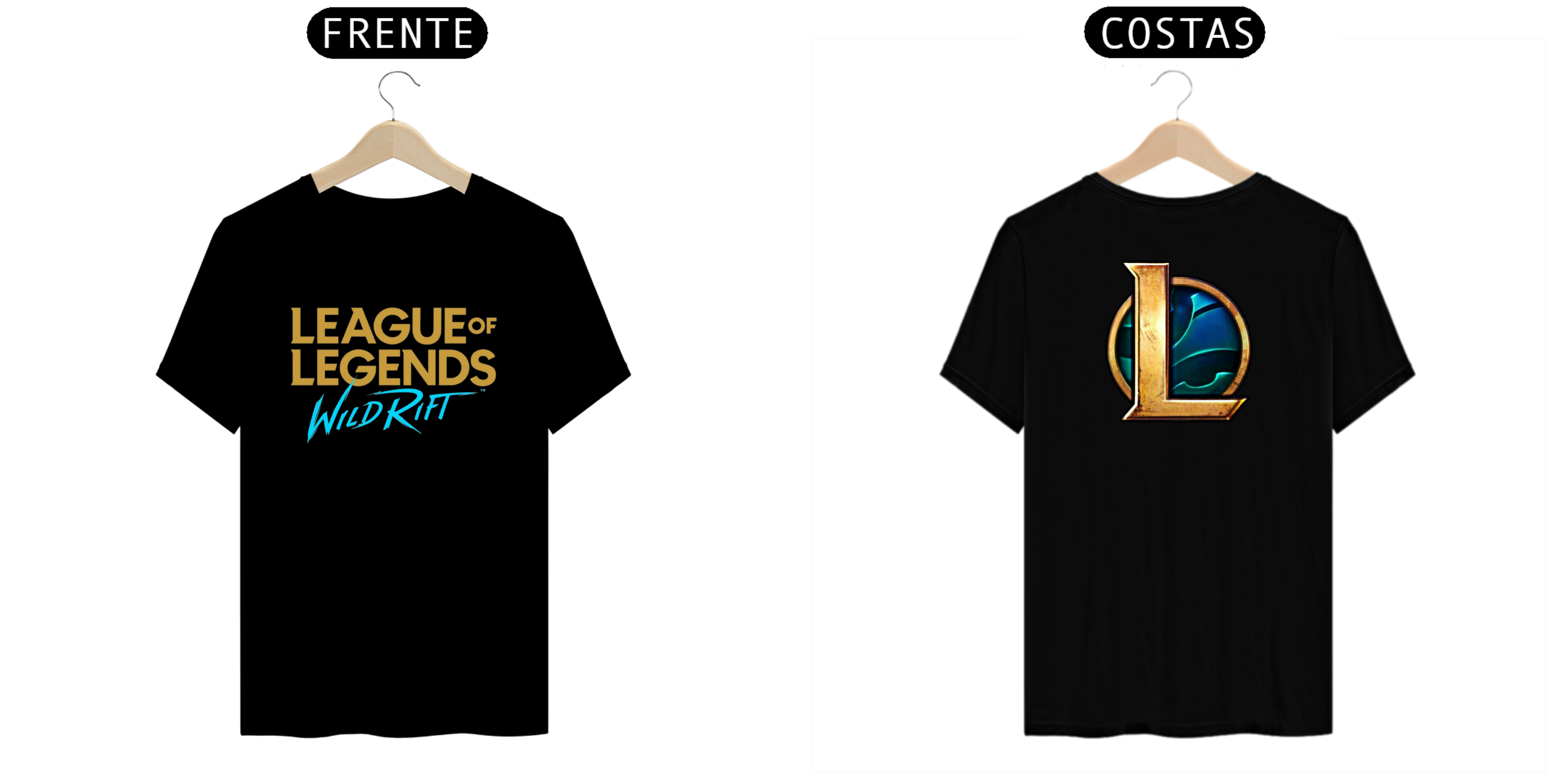 Nome do produto  camiseta league od legends wild rift
