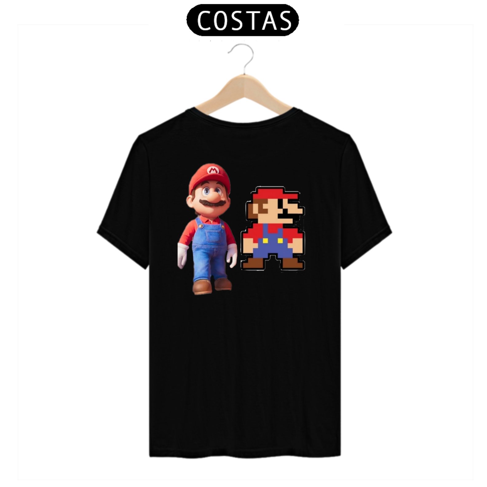 Nome do produto  camiseta super mario DO RETRO pro HD