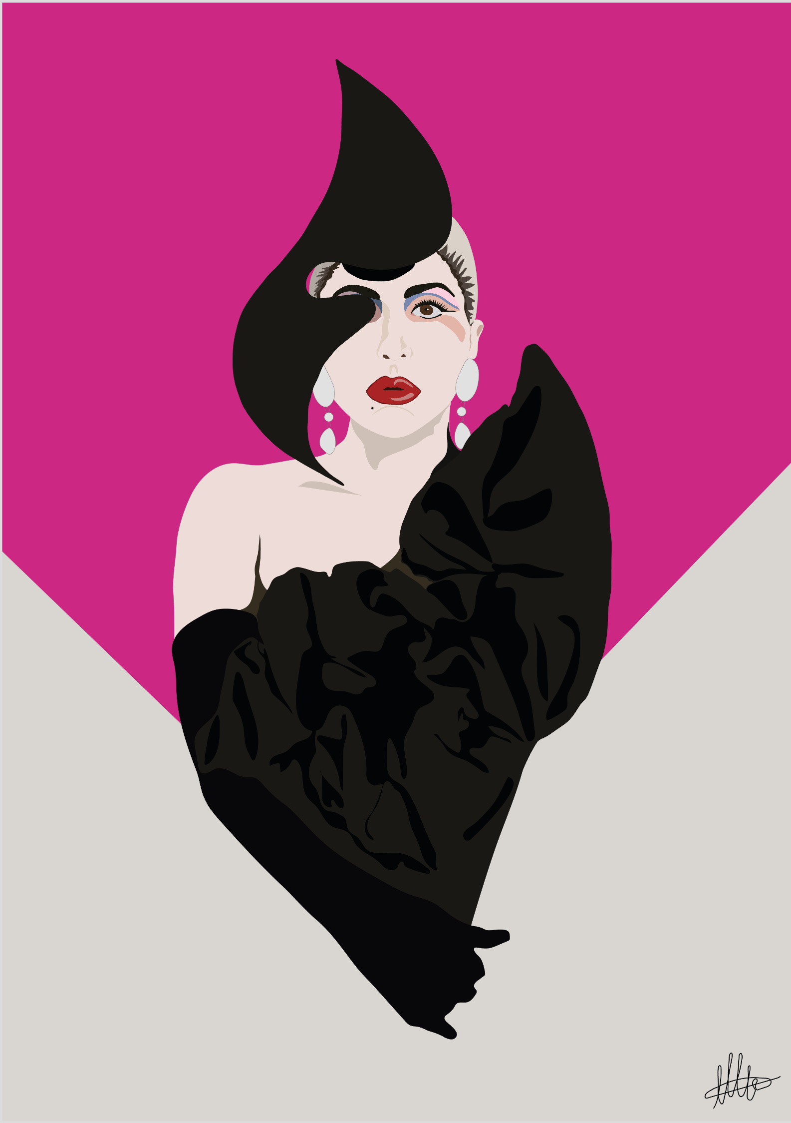 Nome do produto  Poster Lady Gaga