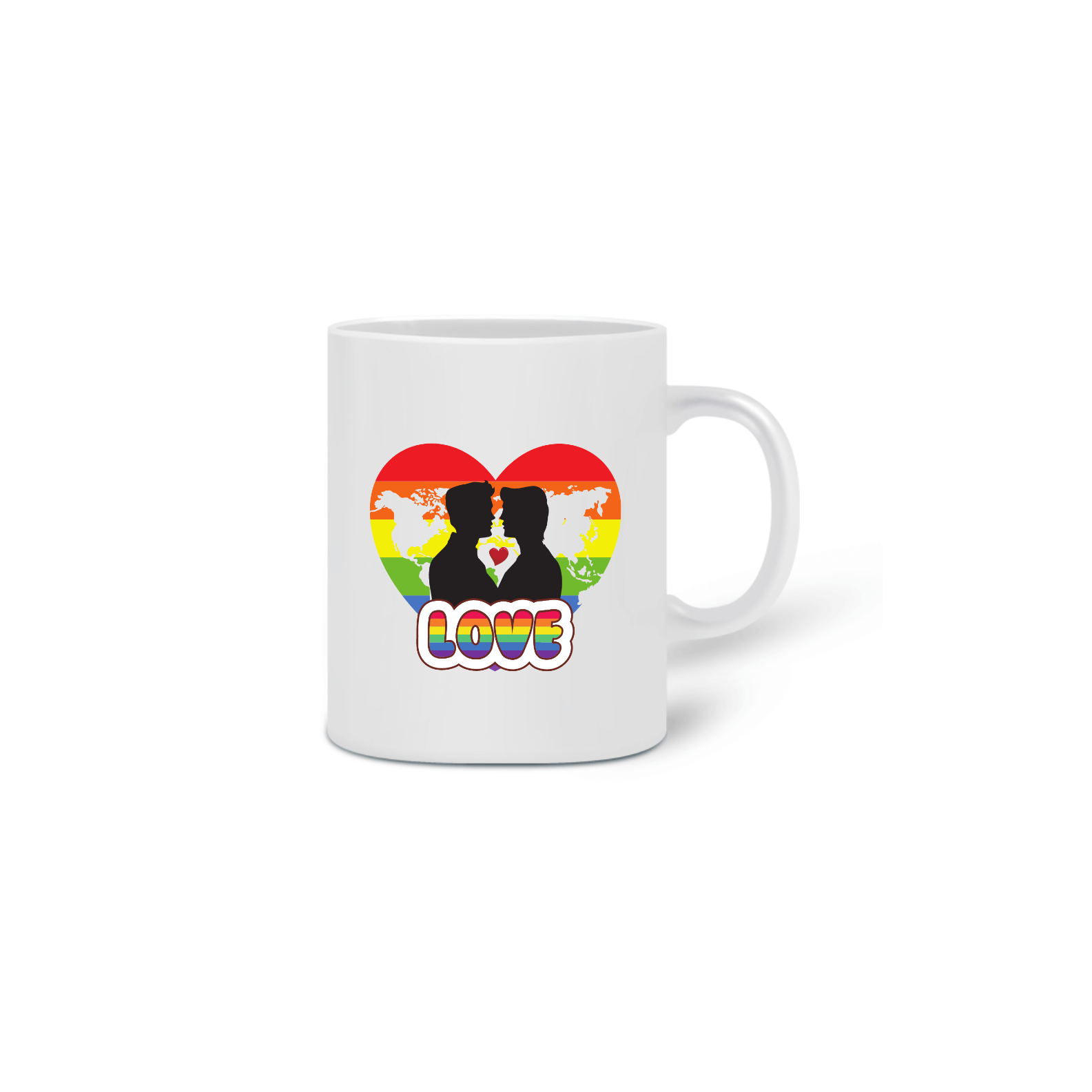 Nome do produto: CANECA - LOVE GAY