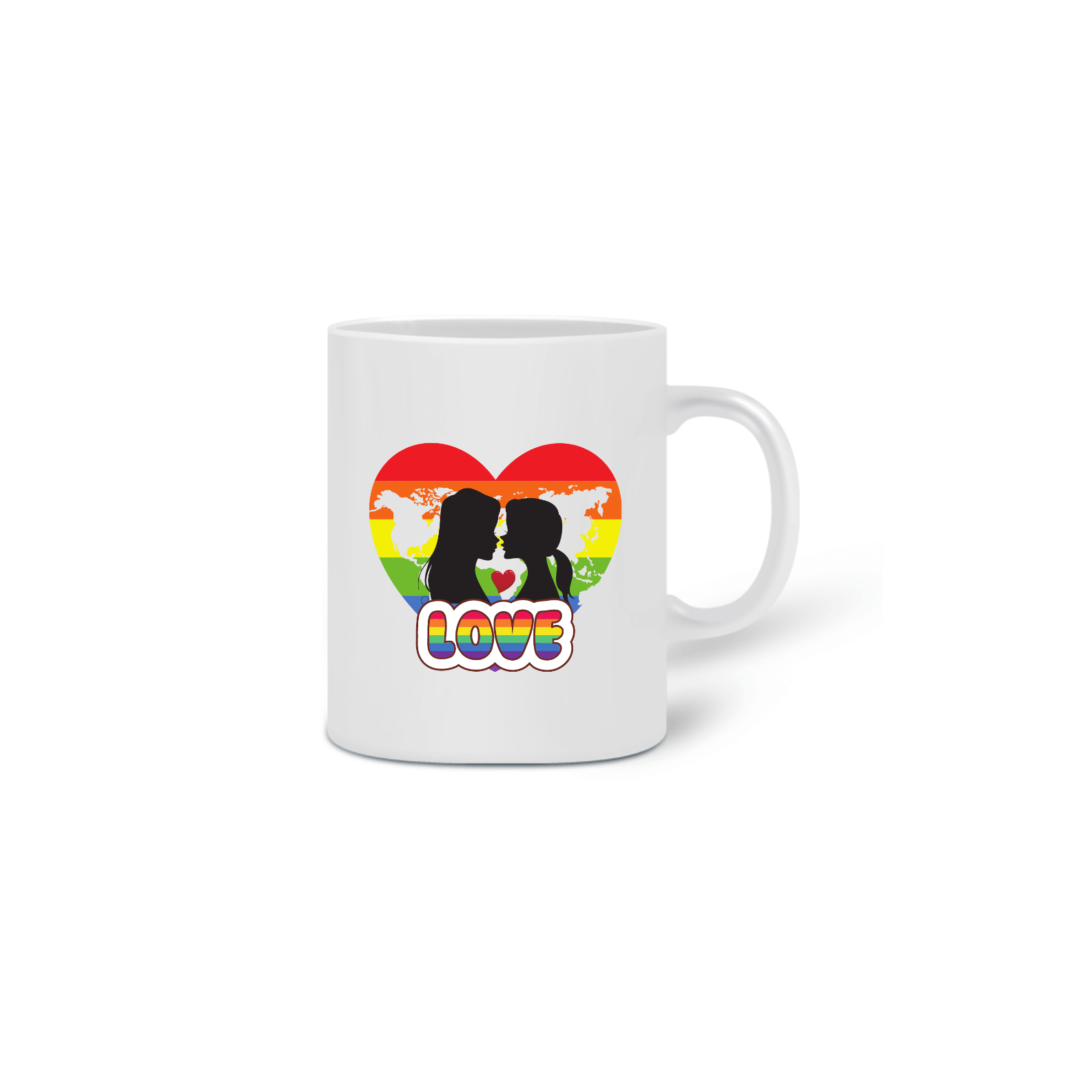 Nome do produto: CANECA - LOVE LÉSBICA