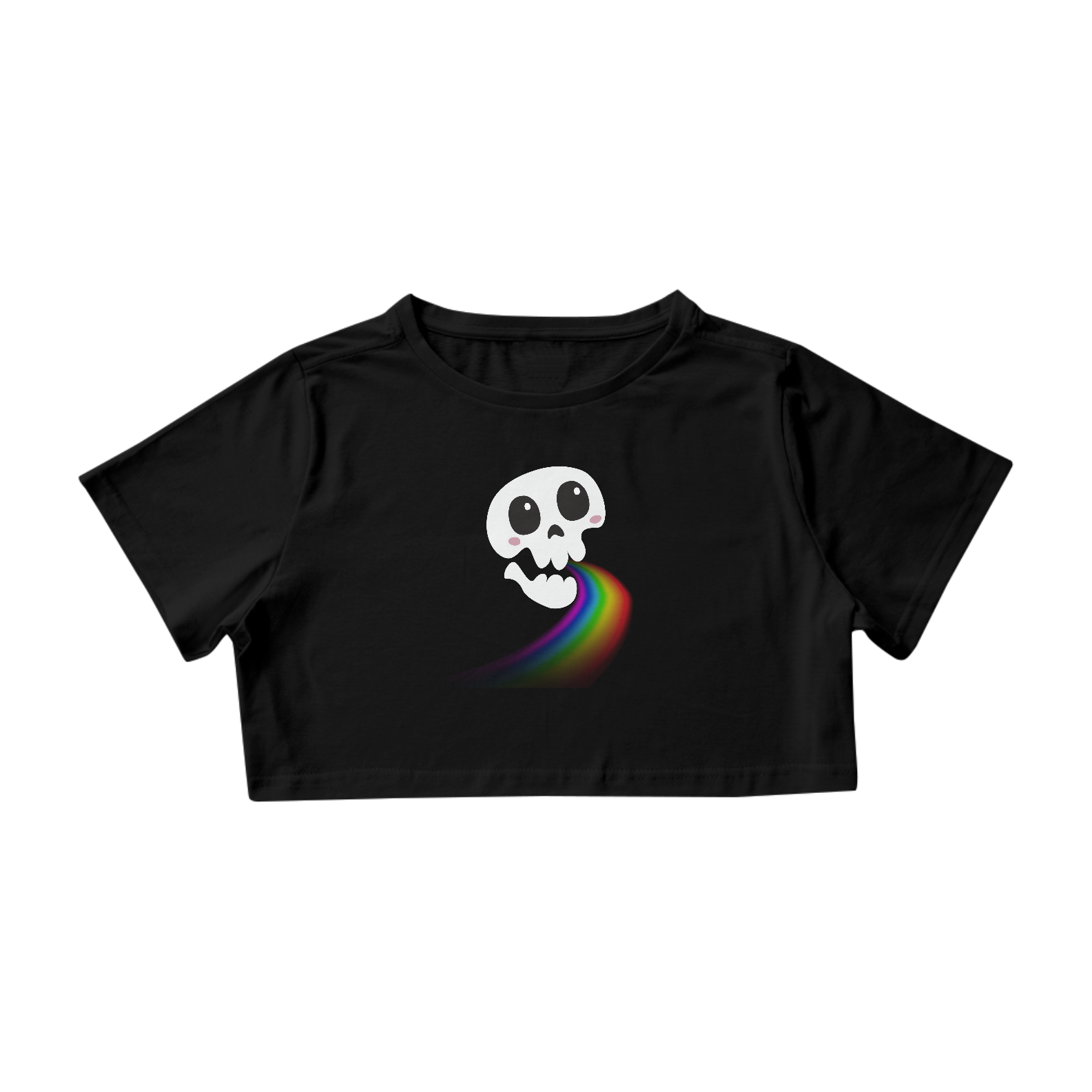 Nome do produto  CROPPED -  CAVEIRA PRIDE