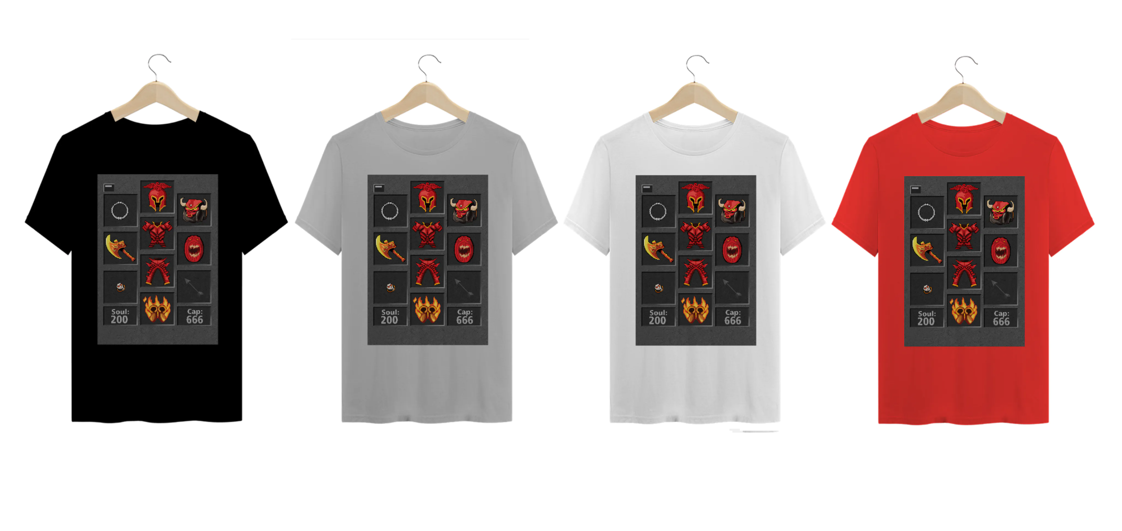 Nome do produto  Camiseta Knight Axe Demon Set