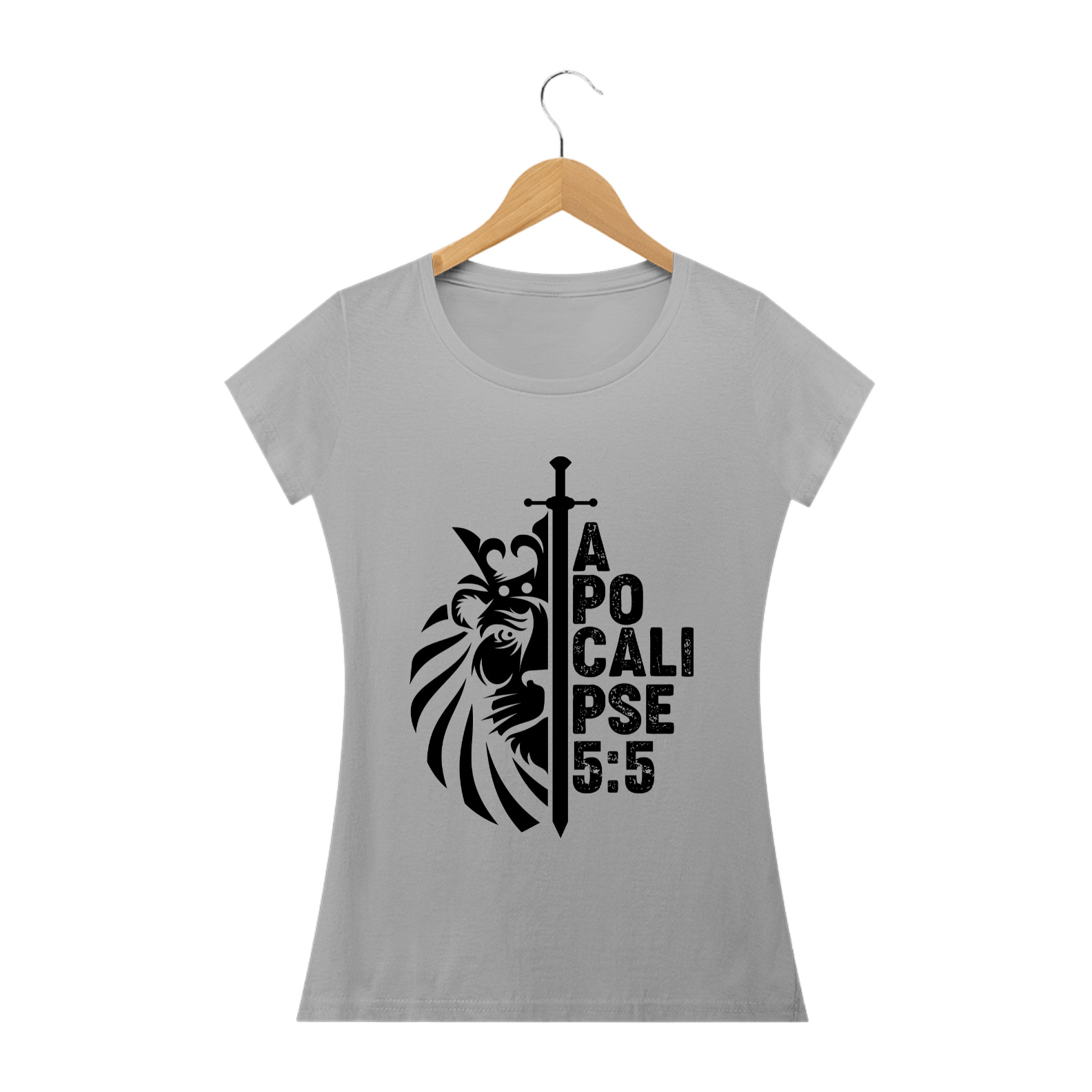 Nome do produto  Camisa Femin. Apocalipse 5:5 ST2