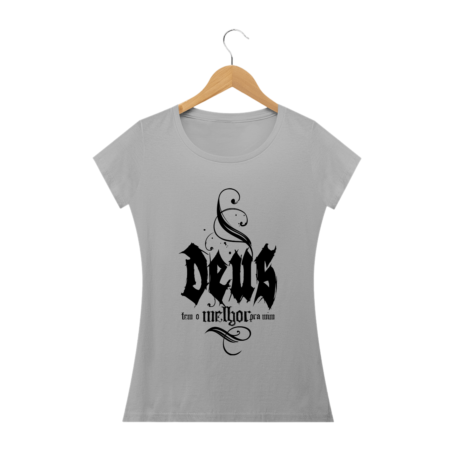 Nome do produto  Camisa Femin. Deus Tem o Melhor ST3