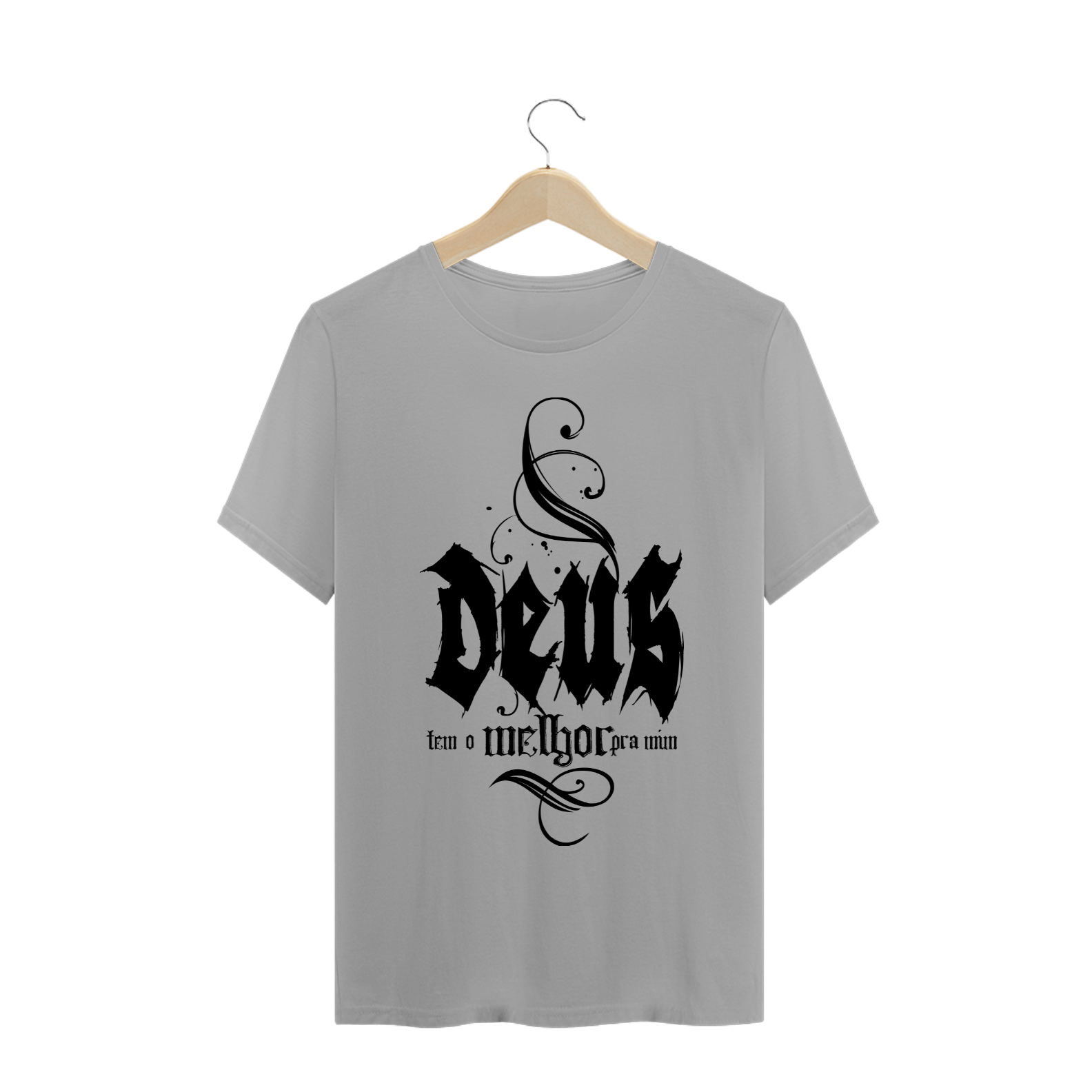 Nome do produto  Camisa Masc. Deus Tem o Melhor ST3