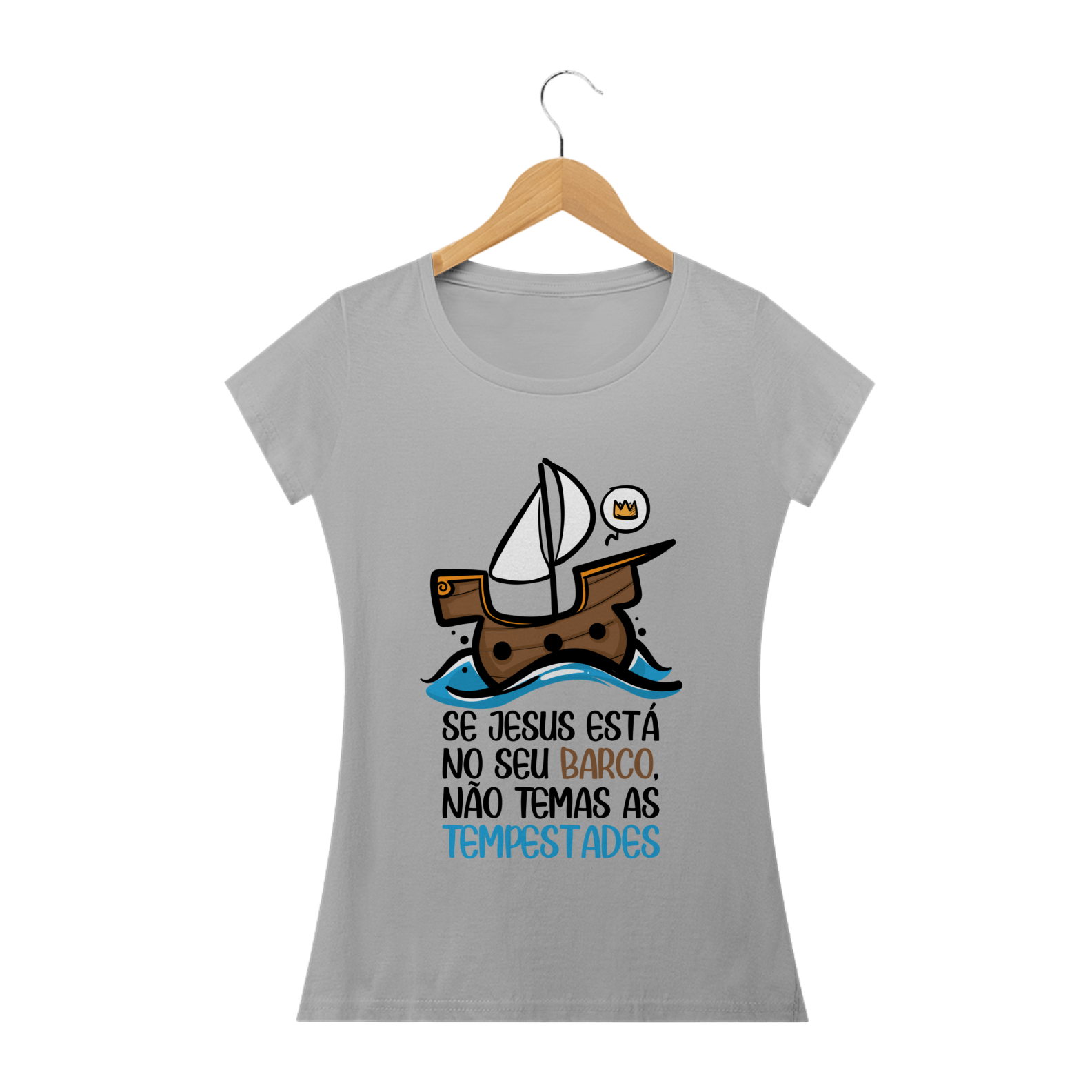 Nome do produto  Coleção Cute Femin. - Jesus está no barco!