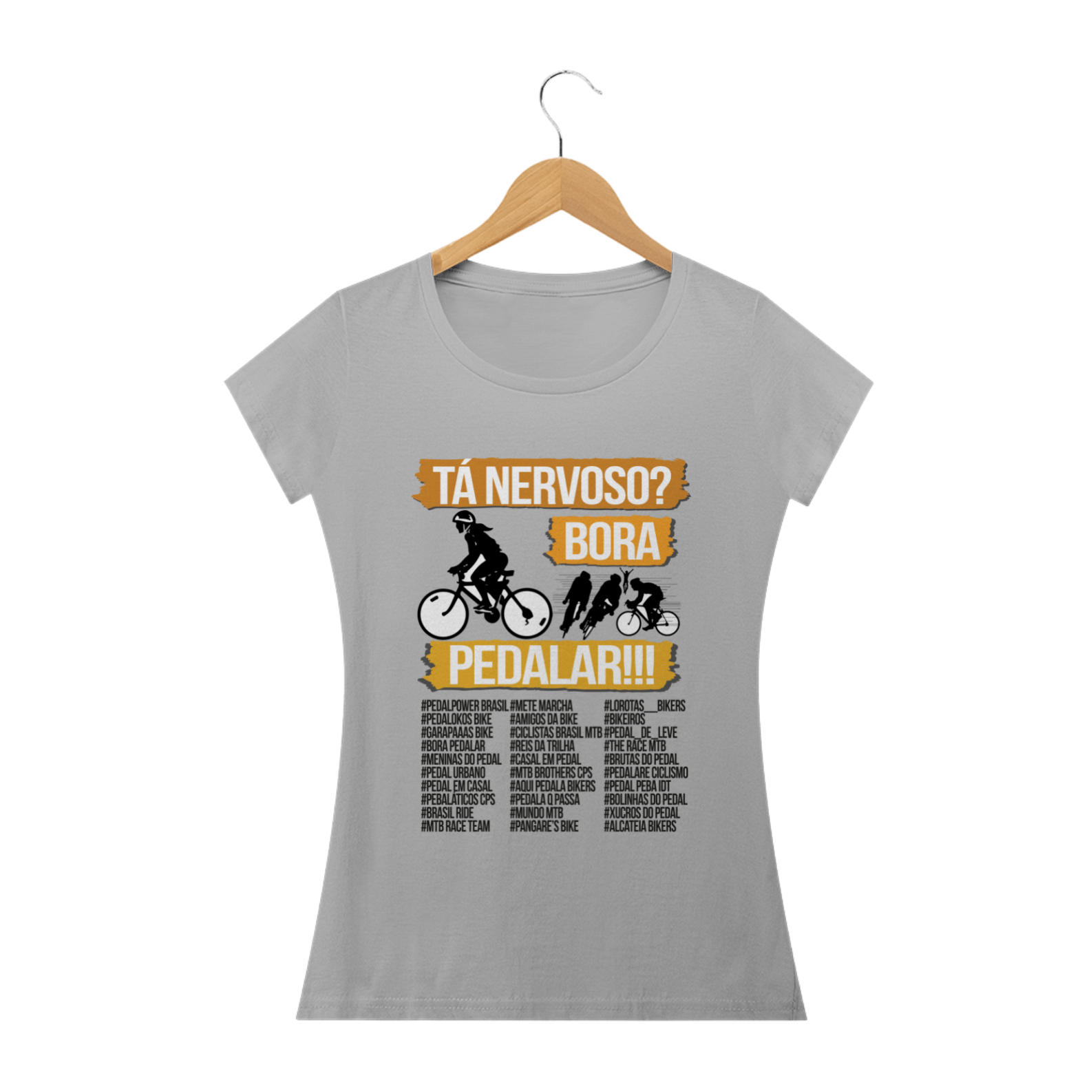 Nome do produto  Coleção Pedal - Bora Pedalar Femin. - Yellow II