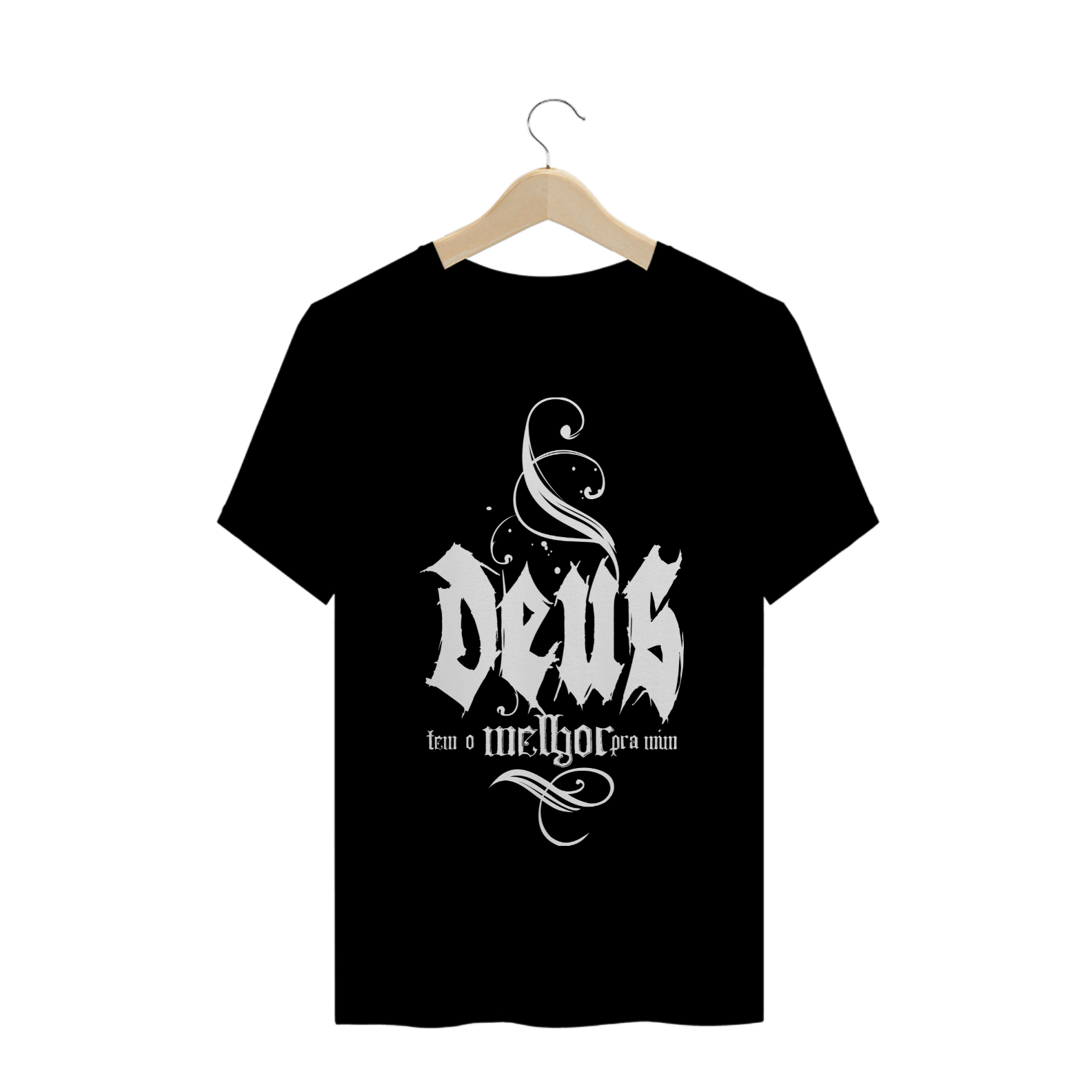 Nome do produto  Camisa Masc. Deus Tem o Melhor ST2