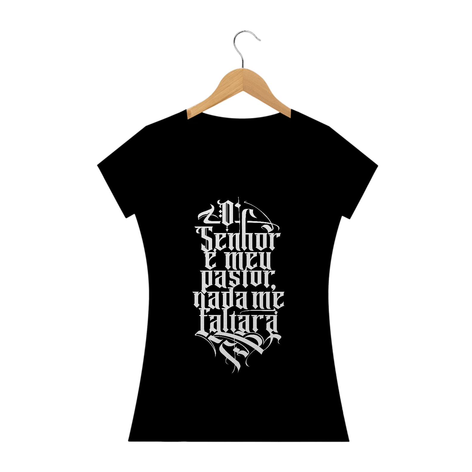 Nome do produto  Camiseta Femin. Salmo 23 ST-2