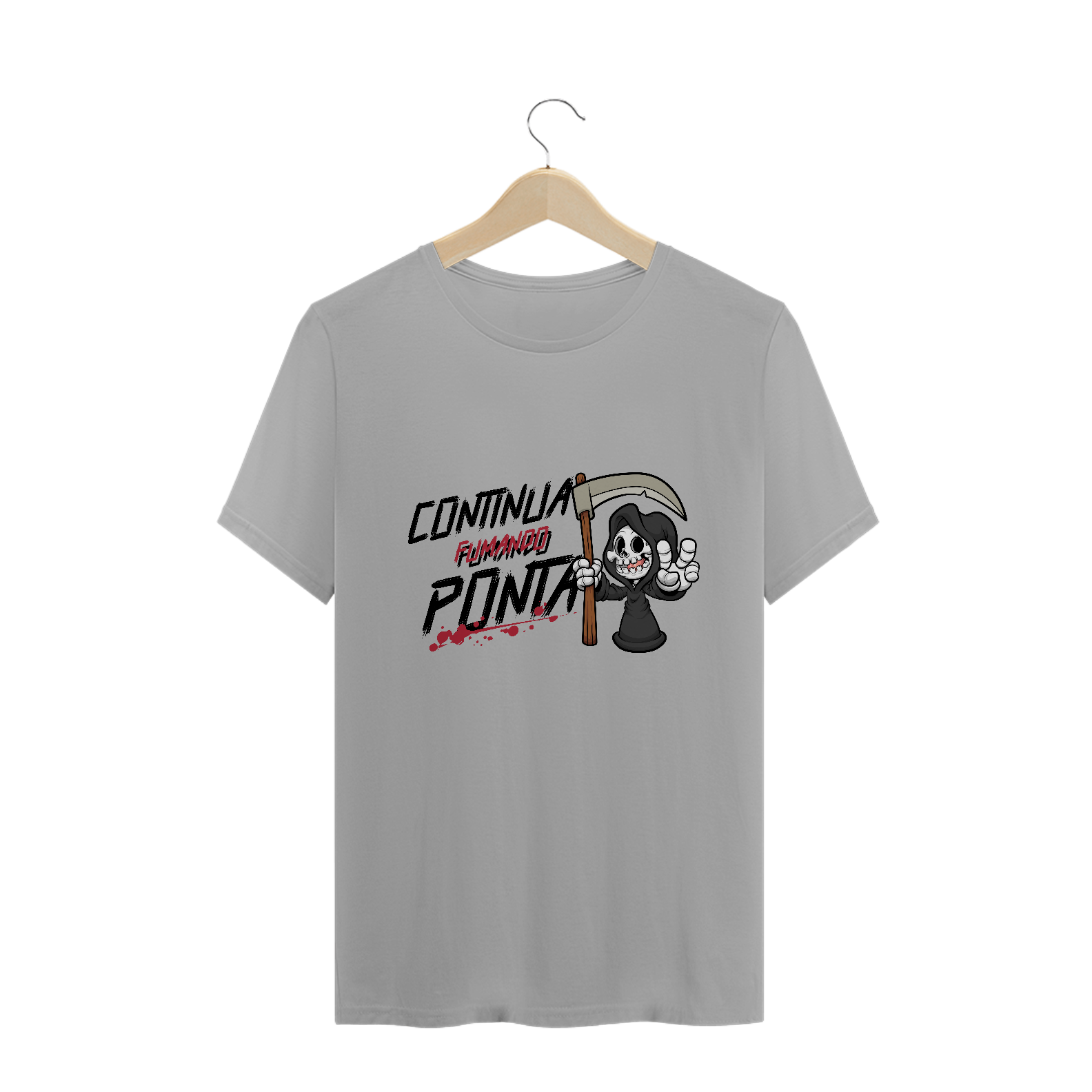 continua fumando ponta camiseta 
