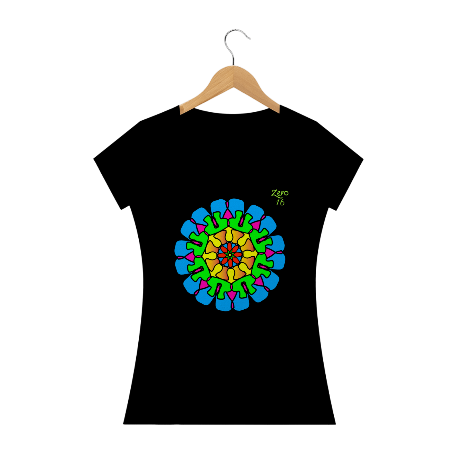 Nome do produto  T-Shirt Colorful Mandala
