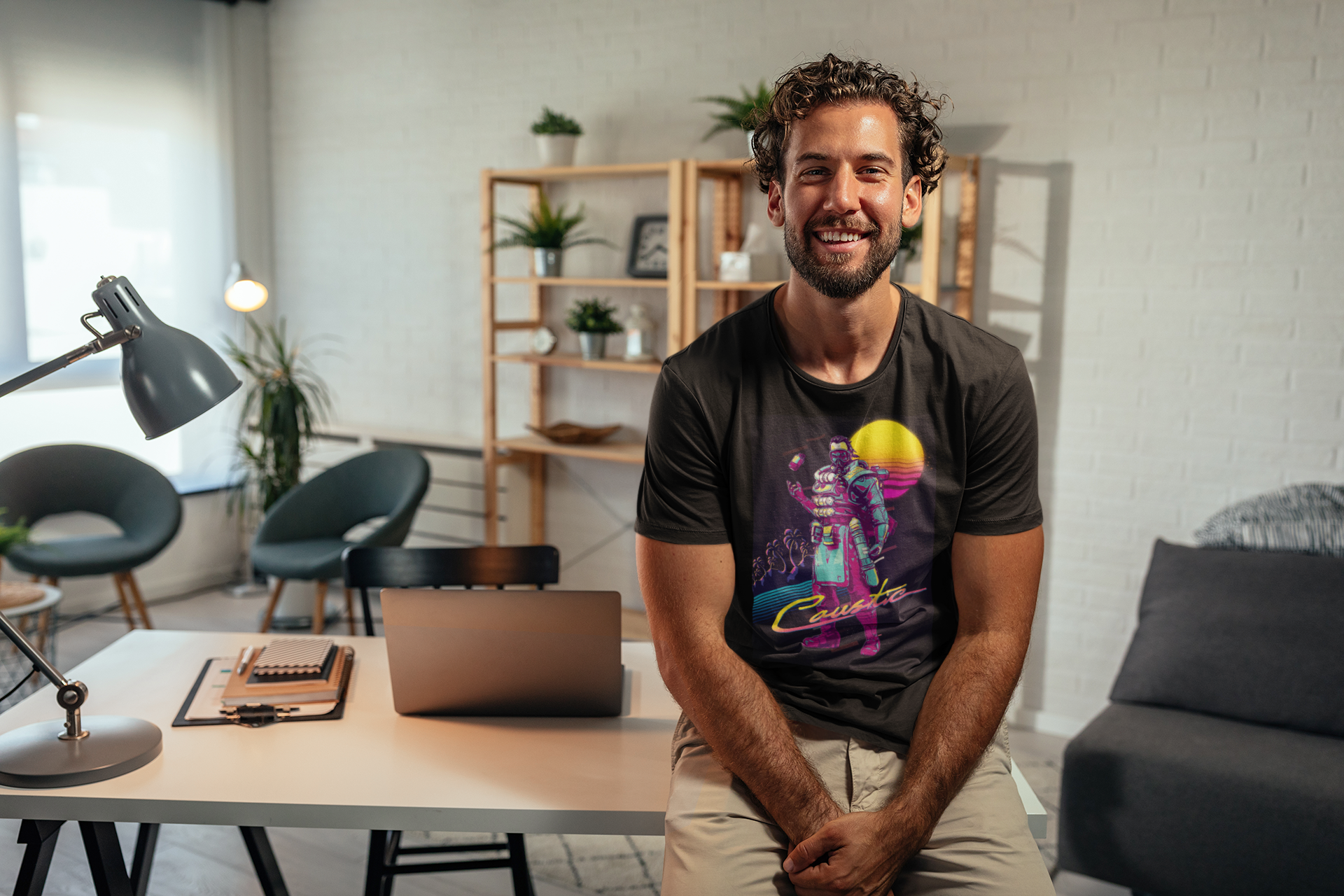 Nome do produto  Camisa Apex Legends - Retrowave Caustic