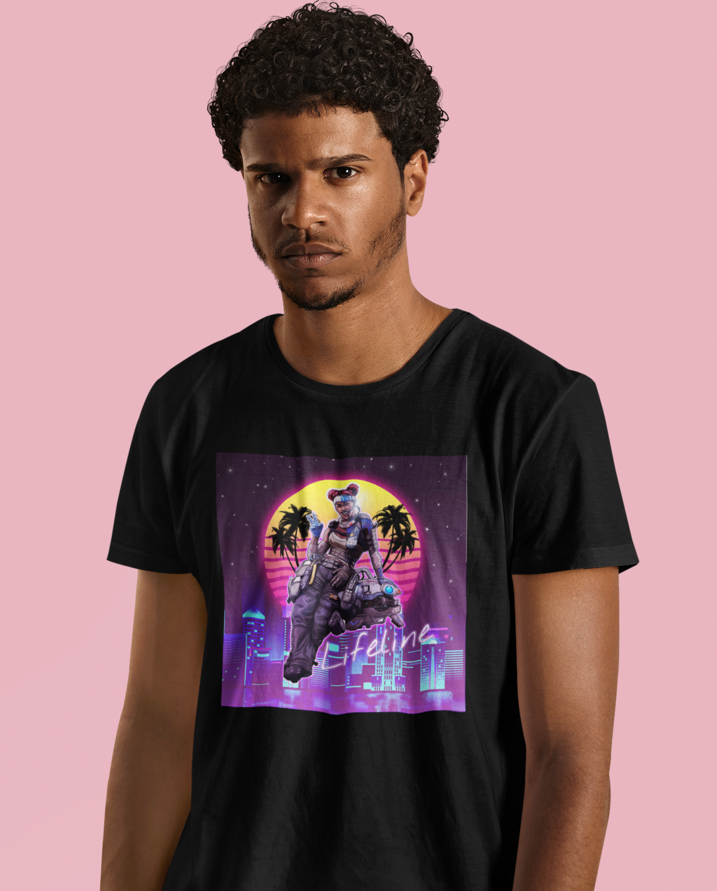 Nome do produto  Camisa Apex Legends - Lifeline Retrowave