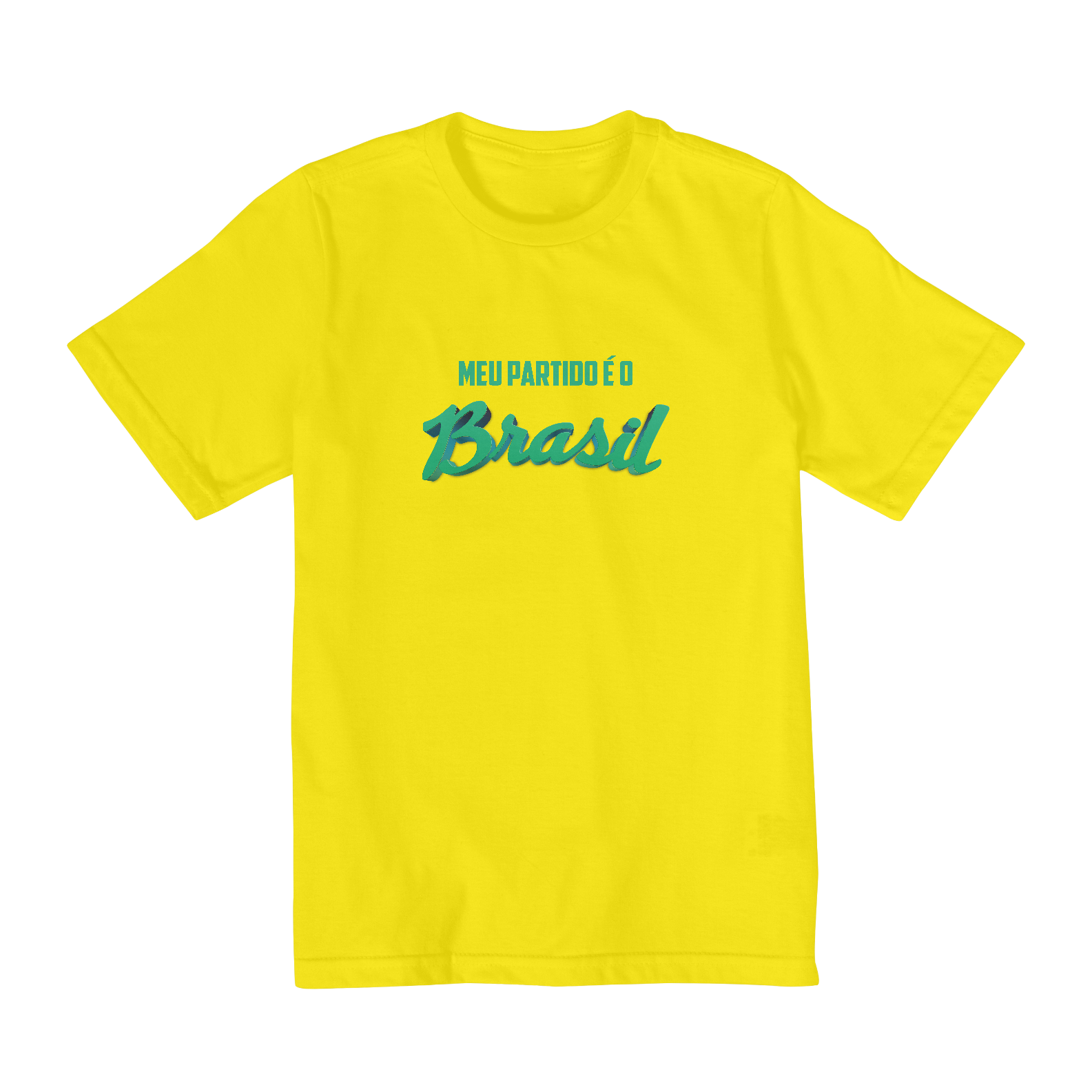 Nome do produto  Camiseta Infantil - Meu Partido é o Brasil
