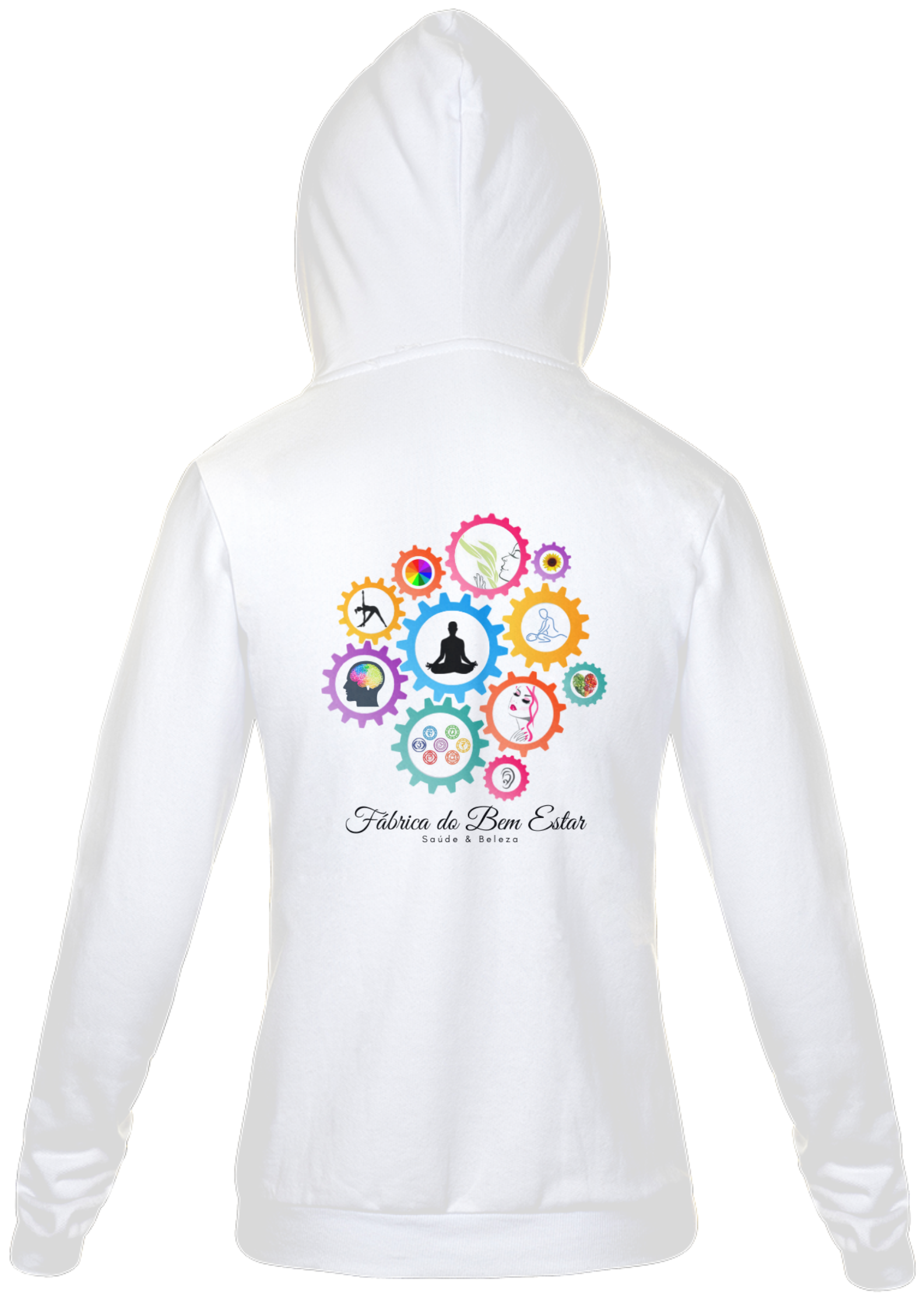 Moletom com zíper Branco FBE