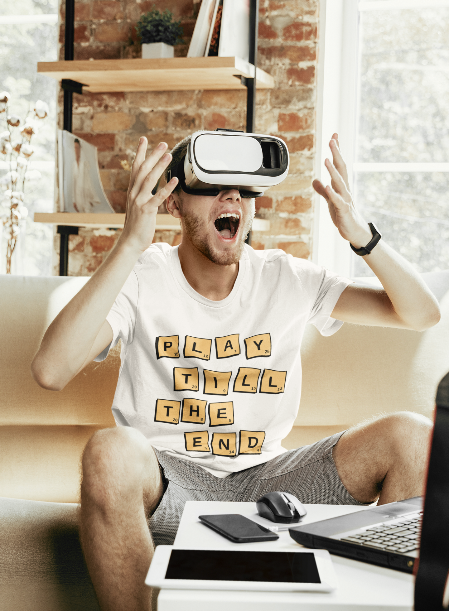 Nome do produto  Play till the end Camiseta Gamer