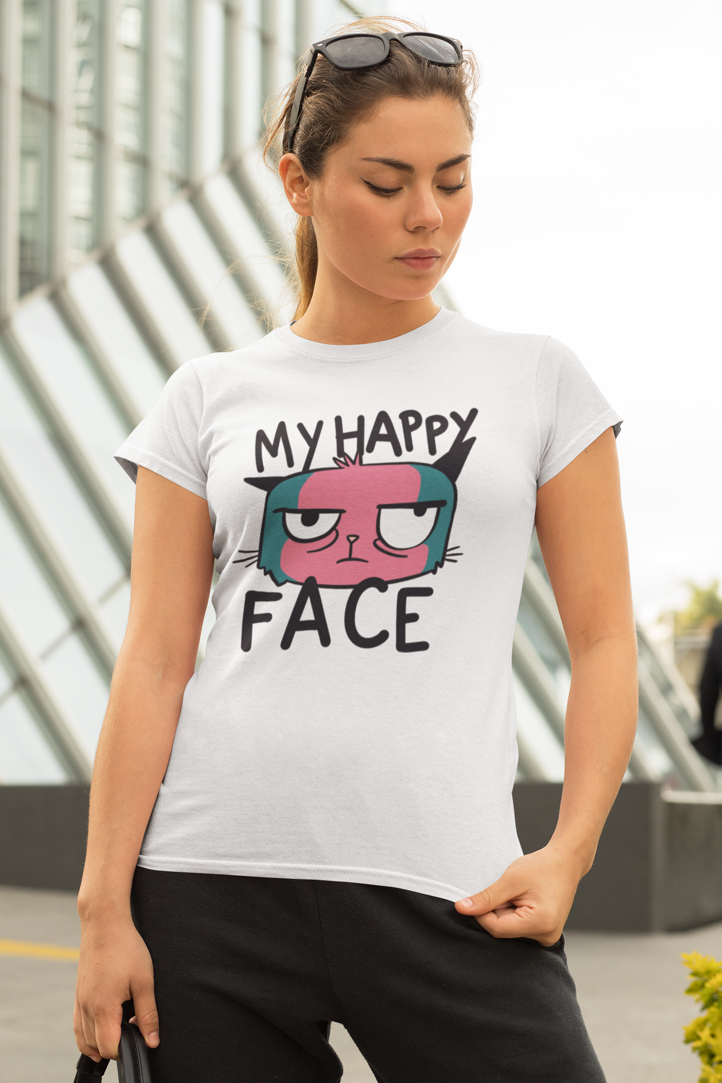 Nome do produto  My happy Face - Camiseta Gamer