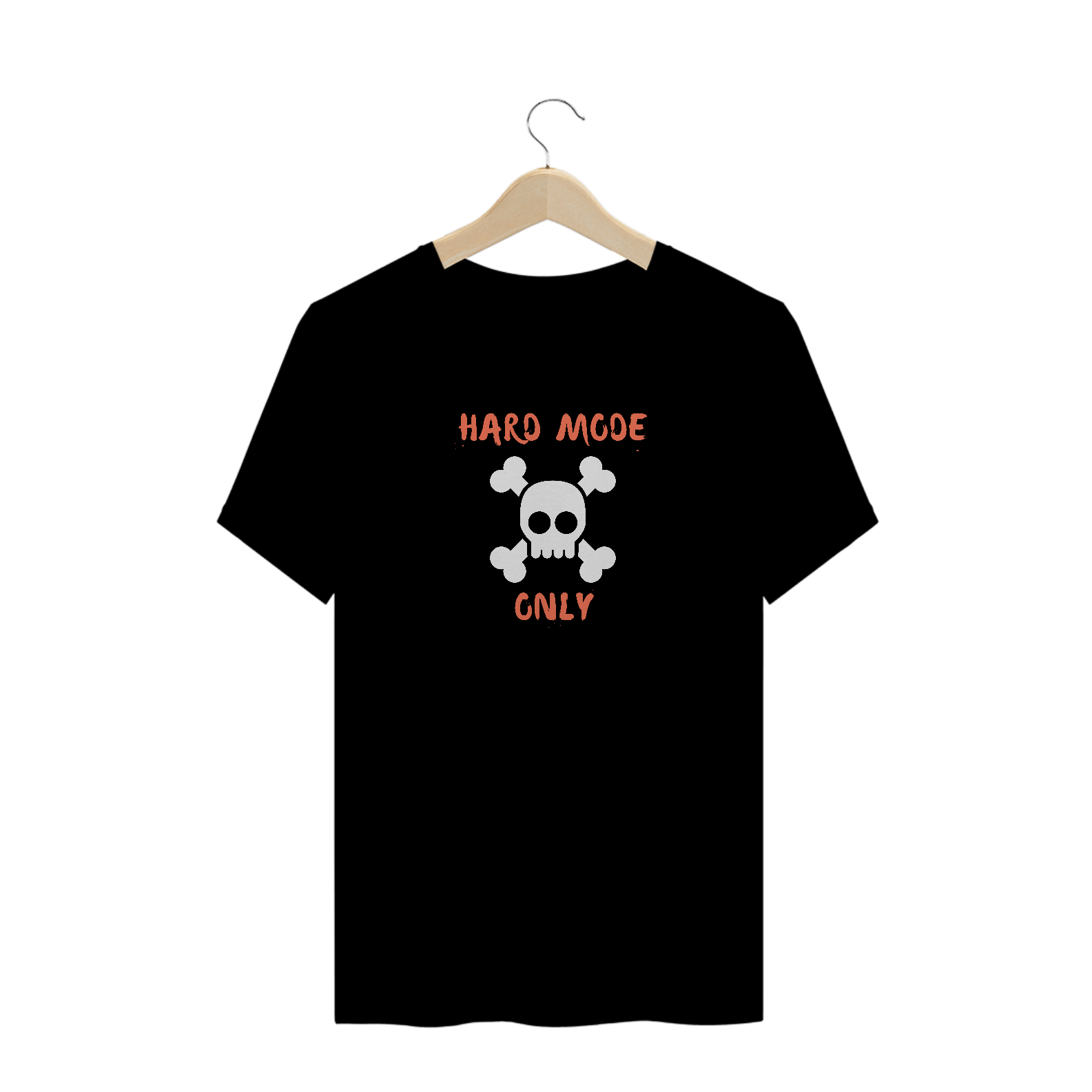 Nome do produto  Hard Mode Only, Camiseta Gamer