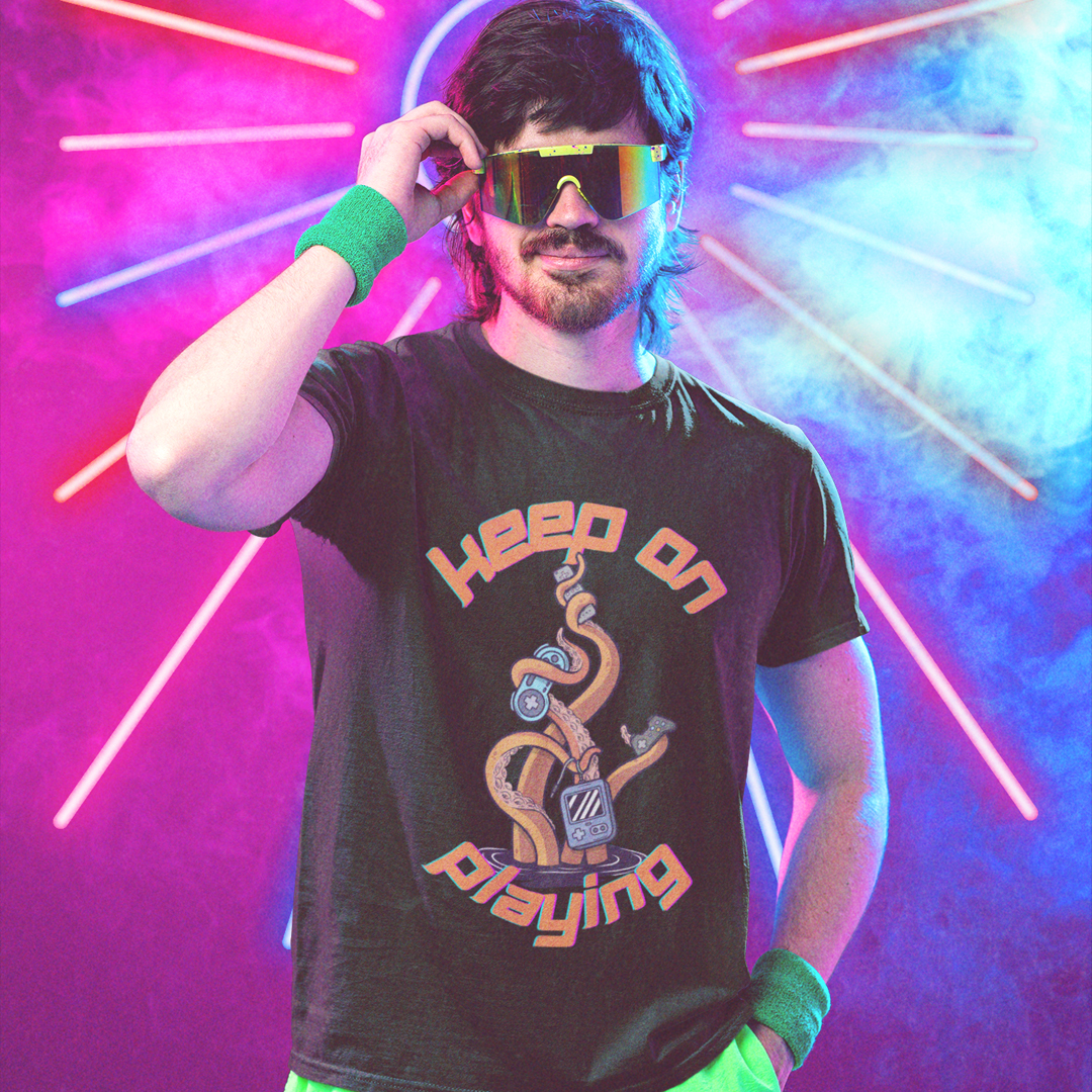 Nome do produto  Keep on Playing -  Camisa Gamer