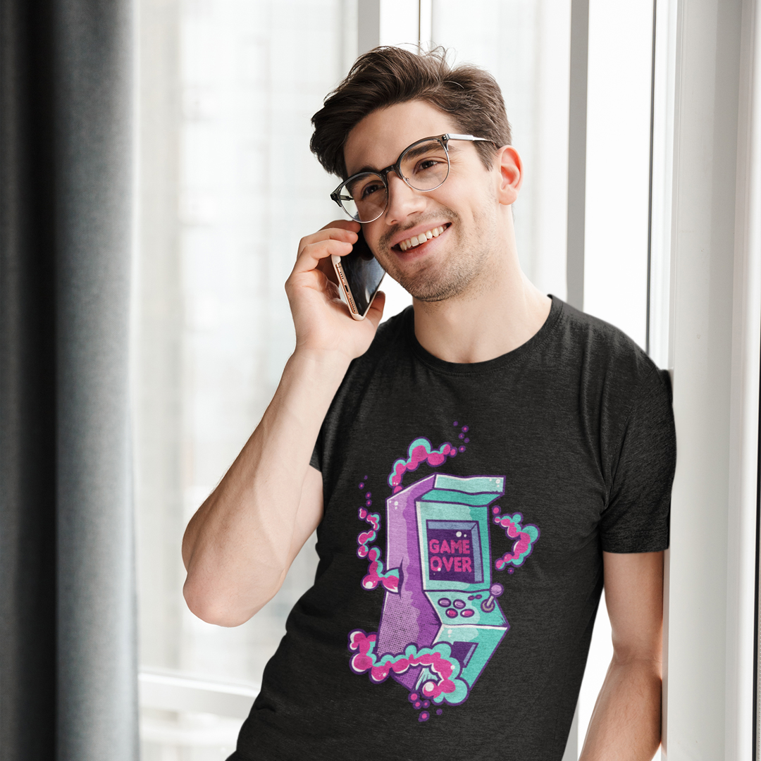 Nome do produto: Game Over Cabine - Camisa Gamer