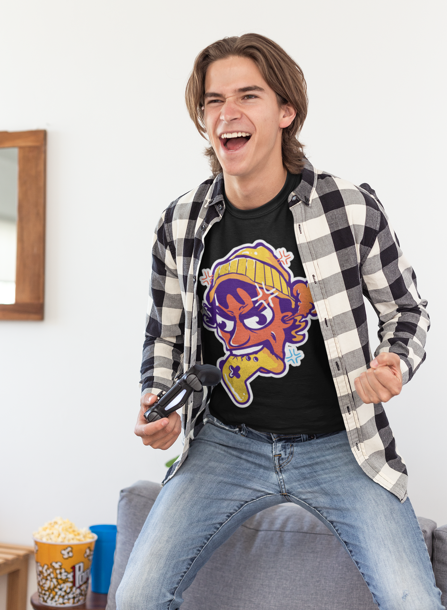 Nome do produto  Angry gamer - camiseta gamer