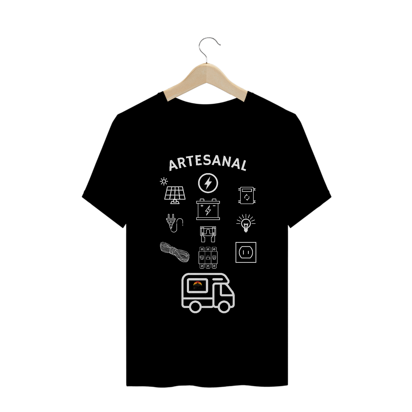 Nome do produto  Camiseta ARTESANAL - Sem Fronteiras