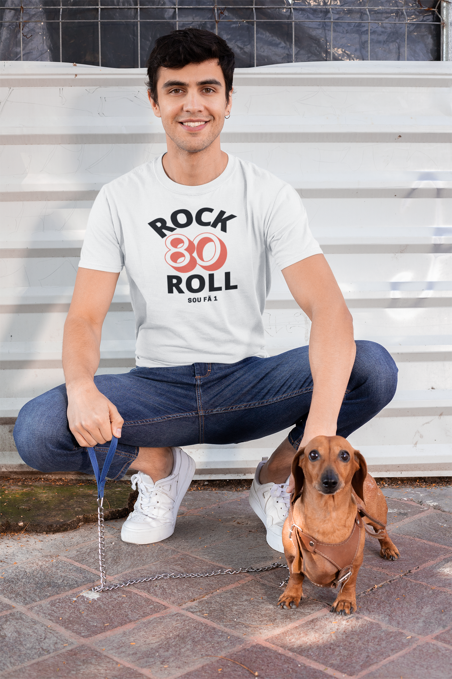 CAMISETA MASCULINA ROCK ROLL-SOU FÃ 1